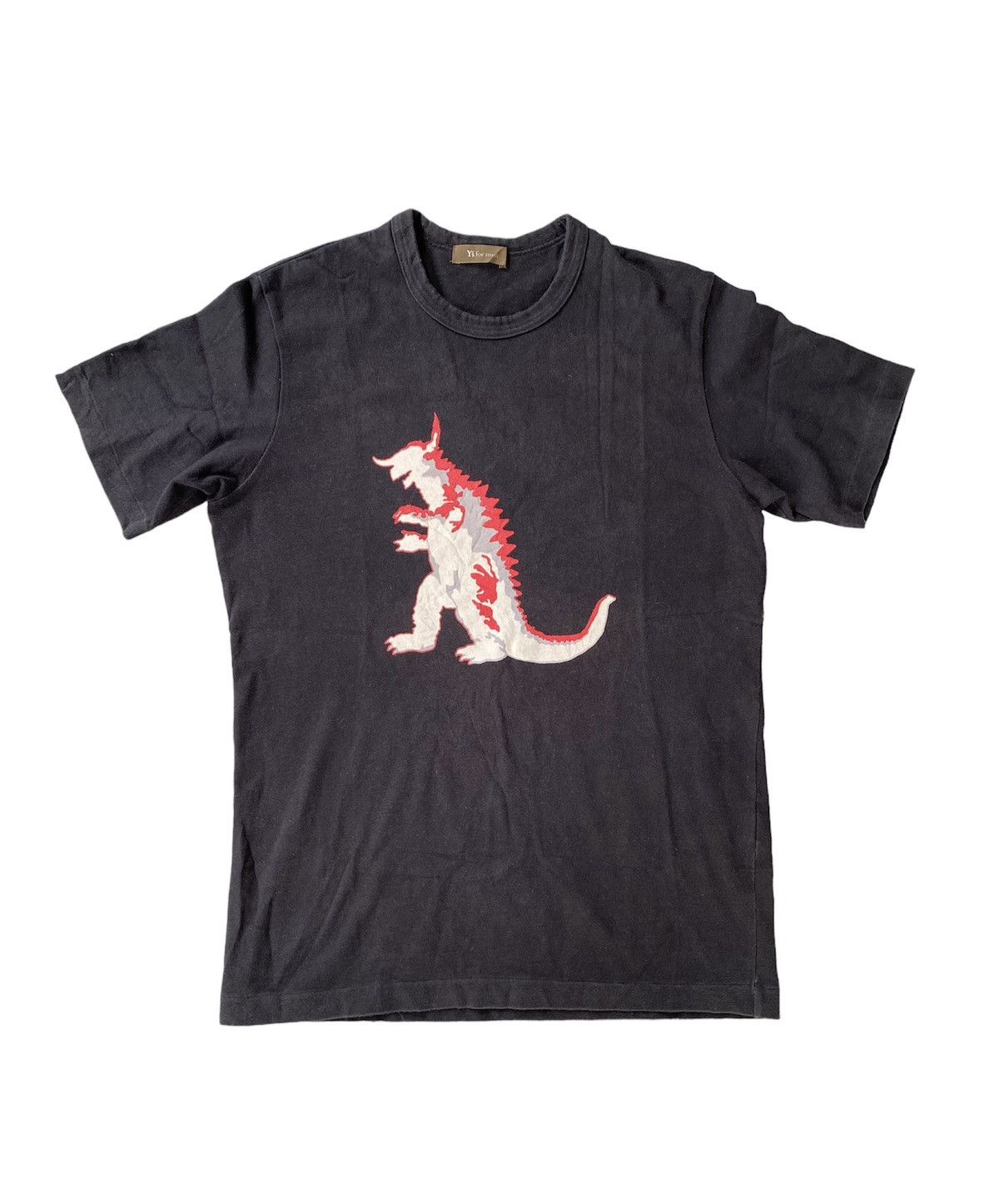 Pre-owned Yohji Yamamoto X Ys For Men Ss2001 Yohji Yamamoto Ys For Men Godzilla Tee In Black