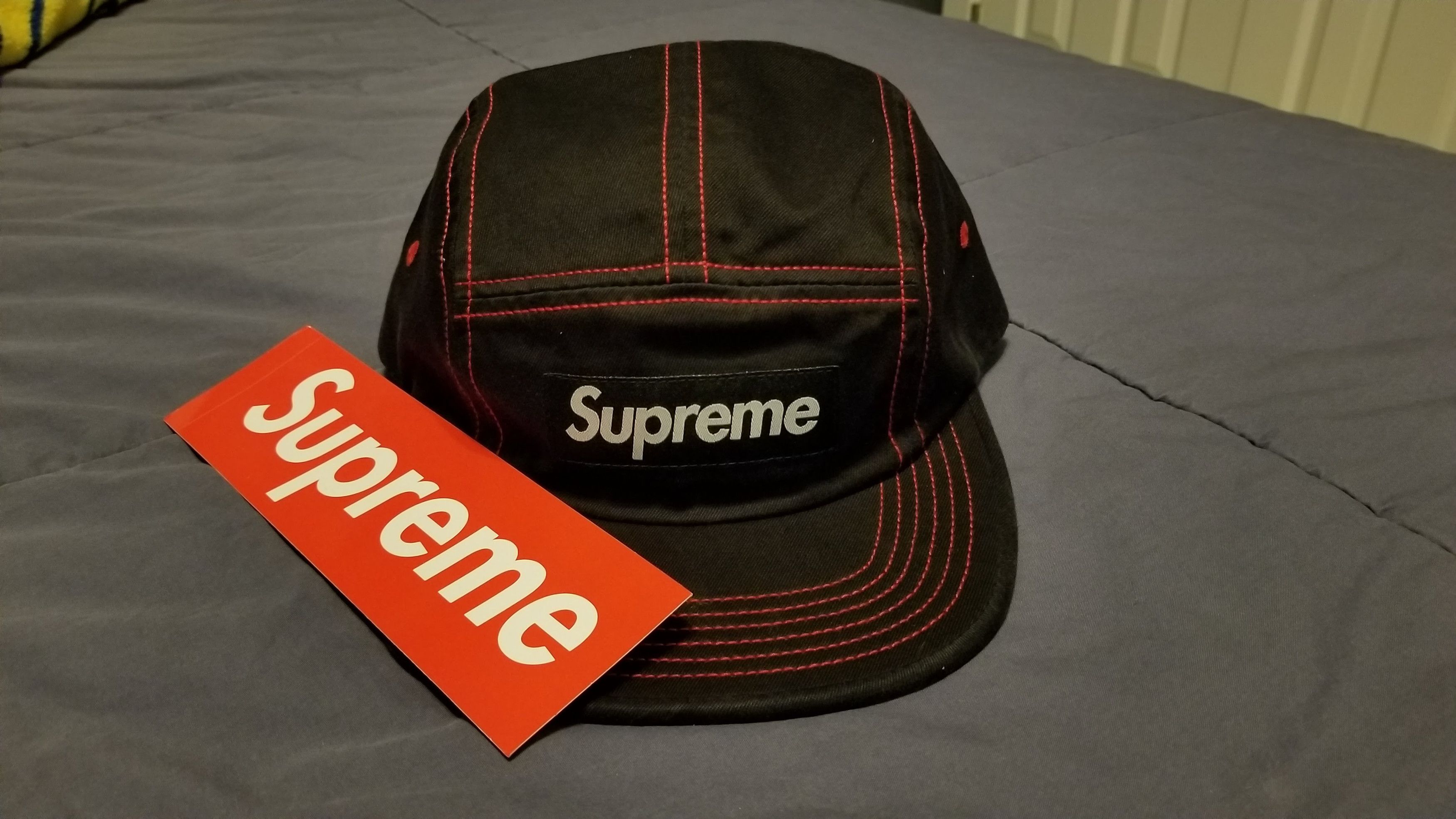 Supreme Contrast Stitch Camp Cap/Hat SS18 | Grailed