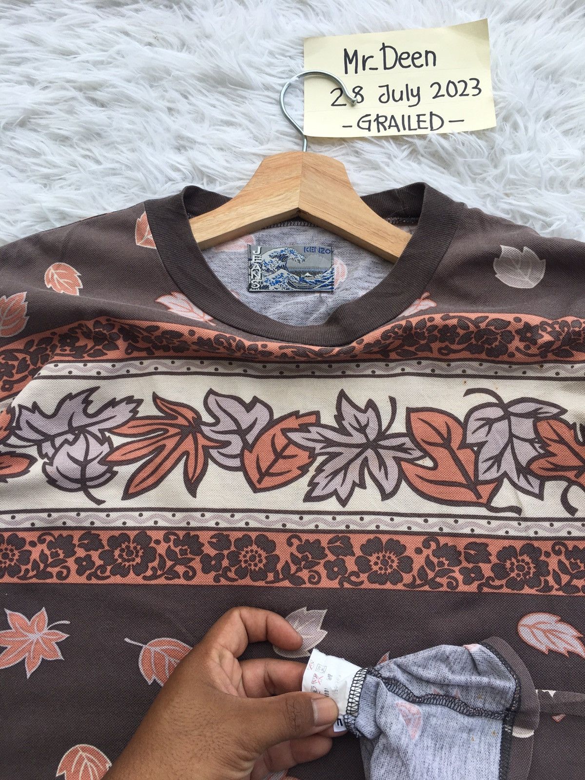 Kenzo Rare Vintage 90s Kenzo Floral Fullprint Allover Tshirt Size US L / EU 52-54 / 3 - 8 Thumbnail