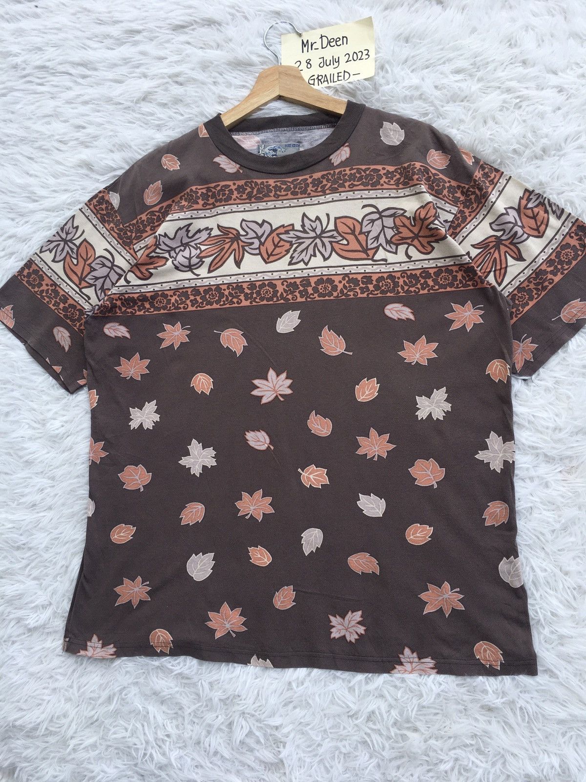 Kenzo Rare Vintage 90s Kenzo Floral Fullprint Allover Tshirt Size US L / EU 52-54 / 3 - 4 Thumbnail