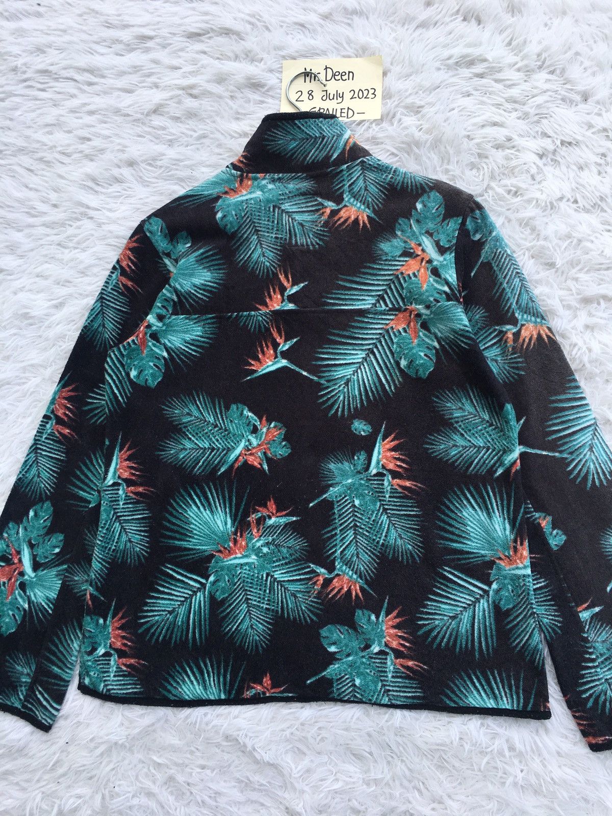 KAVU Rare KAVU Green Floral Fleece Jacket Size US M / EU 48-50 / 2 - 14 Thumbnail