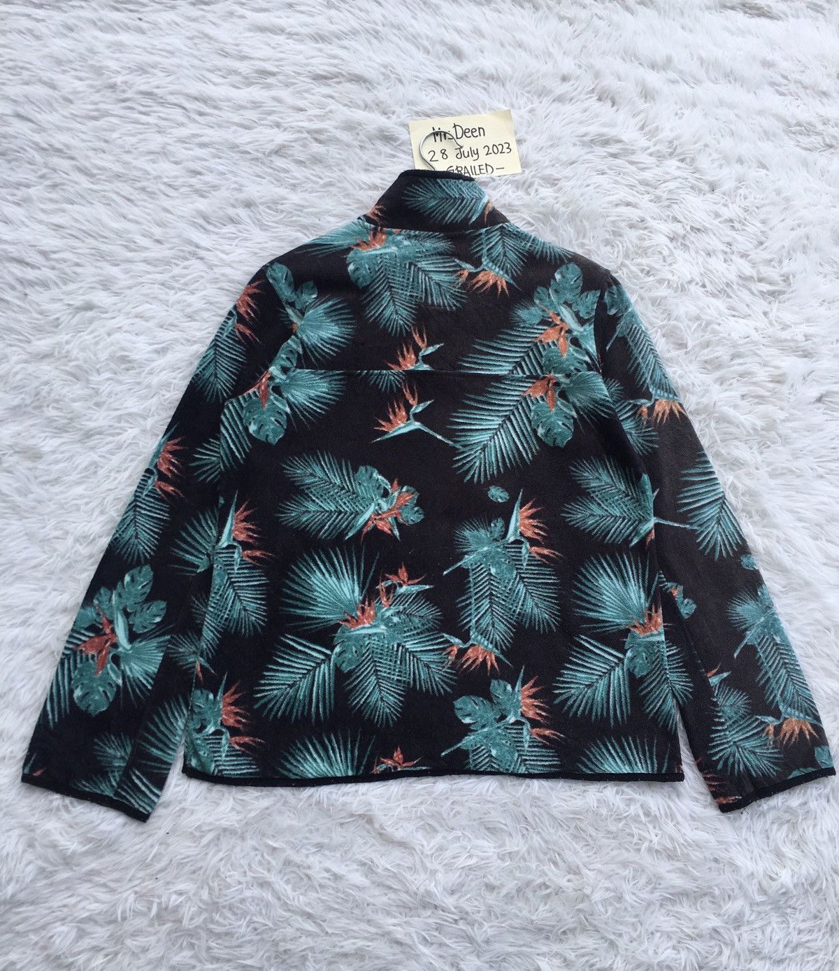 KAVU Rare KAVU Green Floral Fleece Jacket Size US M / EU 48-50 / 2 - 12 Thumbnail