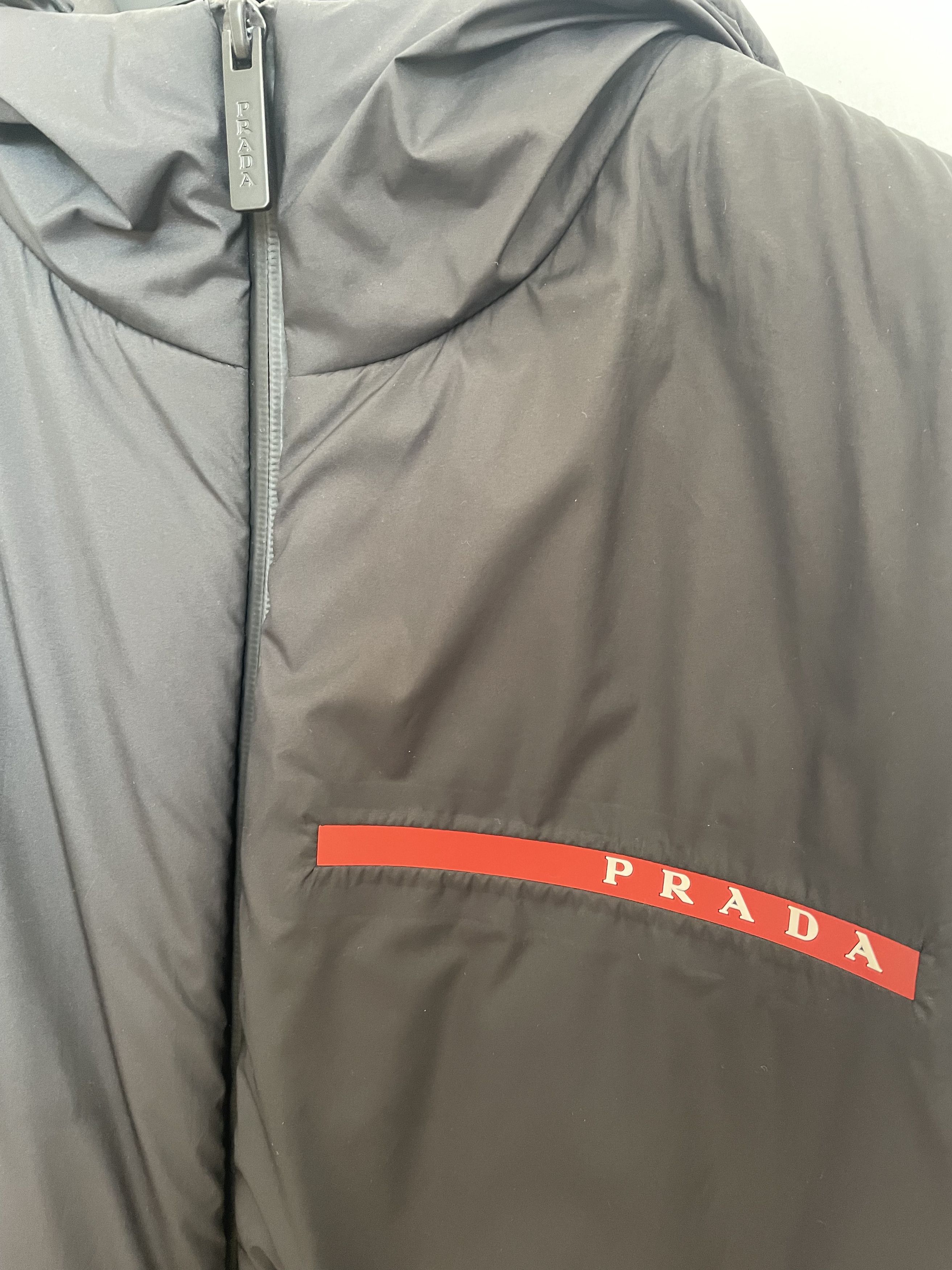 Prada Prada Linea Rossa Black Polyester Padded Jacket sz XXL Size US XXL / EU 58 / 5 - 3 Thumbnail