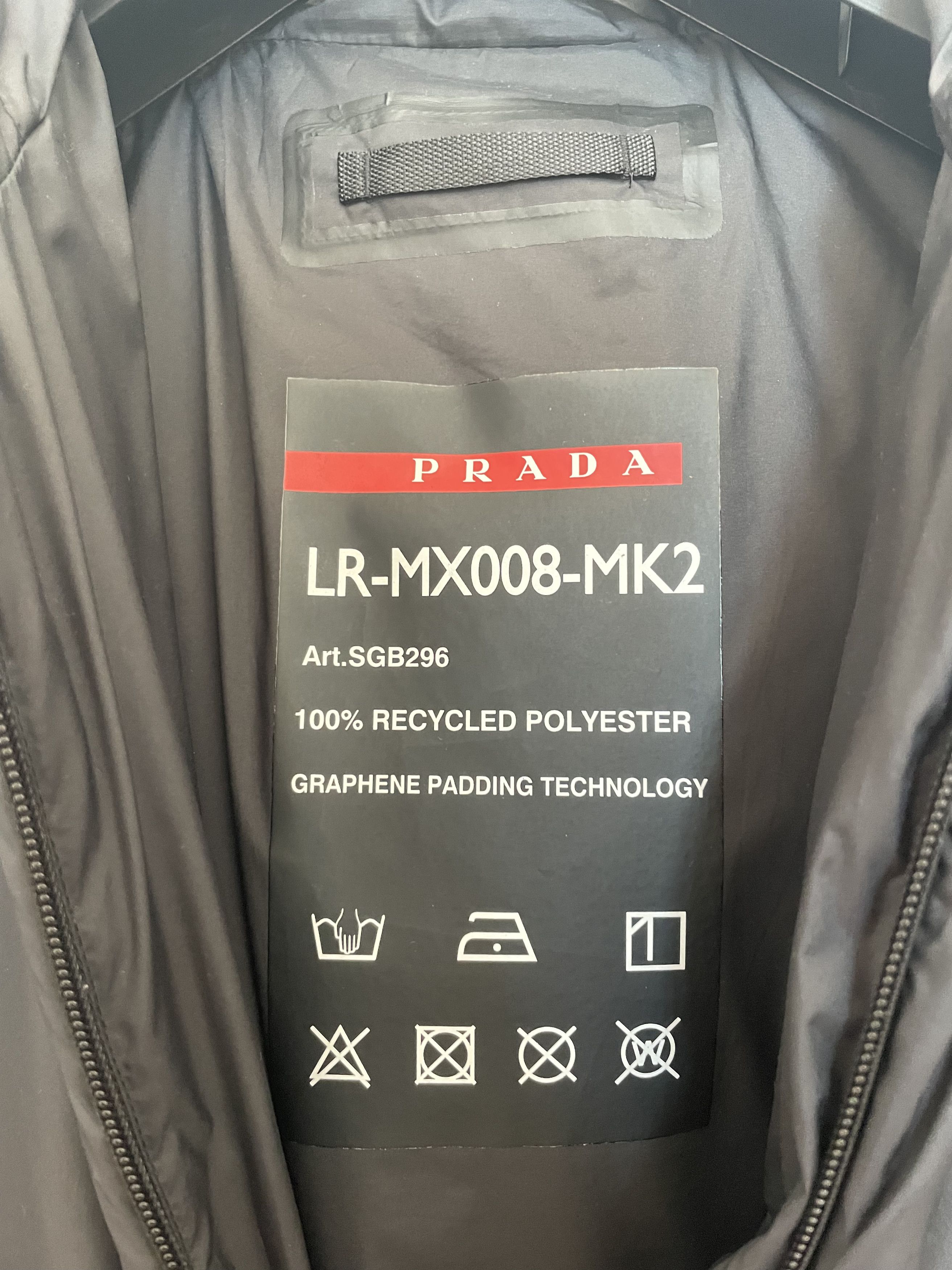Prada Prada Linea Rossa Black Polyester Padded Jacket sz XXL Size US XXL / EU 58 / 5 - 5 Thumbnail