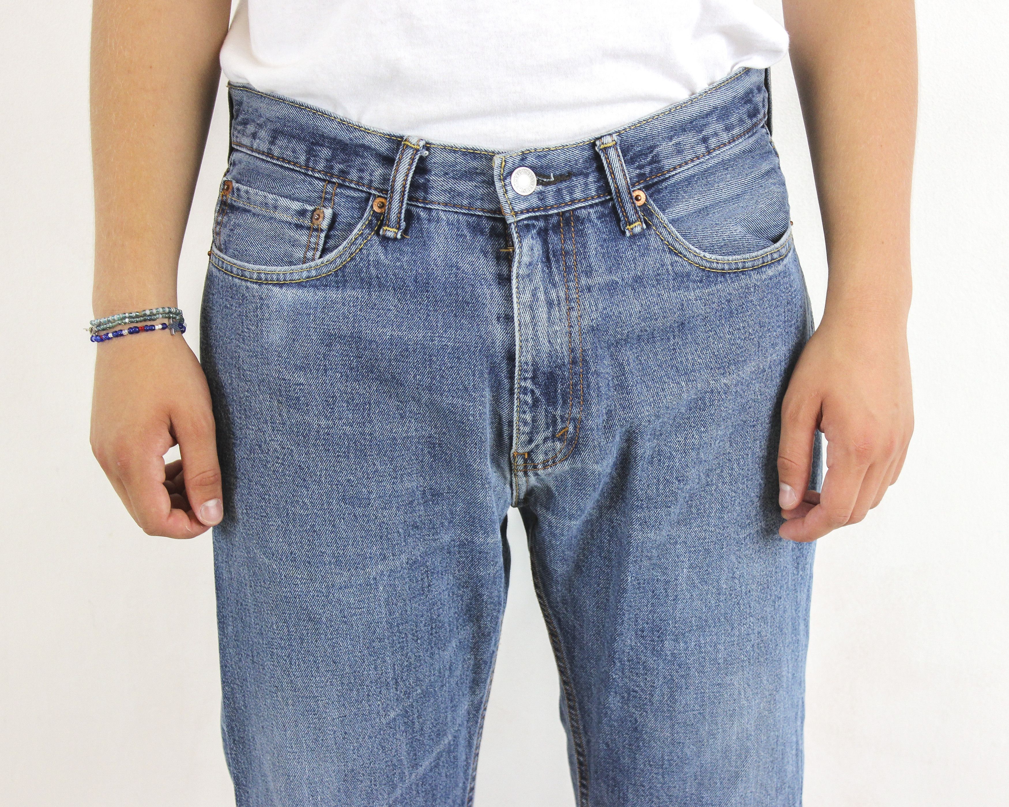 Levi's 505 Men W34 L28 Regular Straight Jeans Denim Pants Trousers Size US 34 / EU 50 - 4 Thumbnail