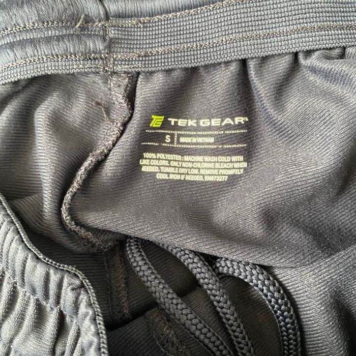 Tek Gear Tek gear mens S pull on elastic waist dri fit pants grey
