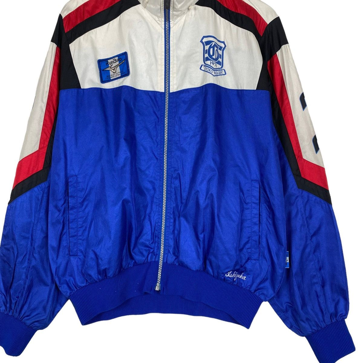 Japanese Brand Vintage Runbird Mizuno Made In Japan Colour Block Jacket Size US M / EU 48-50 / 2 - 5 Thumbnail
