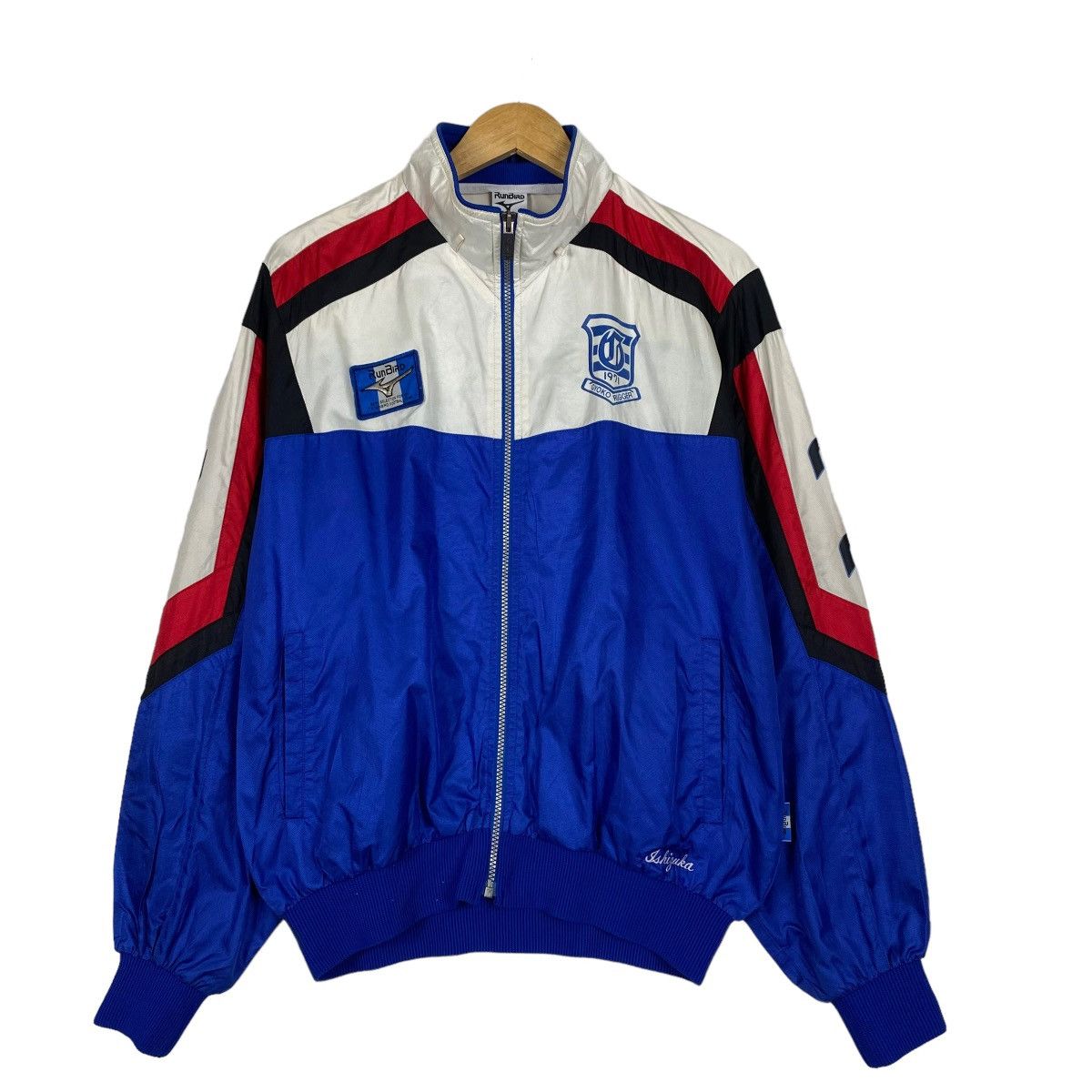 Japanese Brand Vintage Runbird Mizuno Made In Japan Colour Block Jacket Size US M / EU 48-50 / 2 - 3 Thumbnail