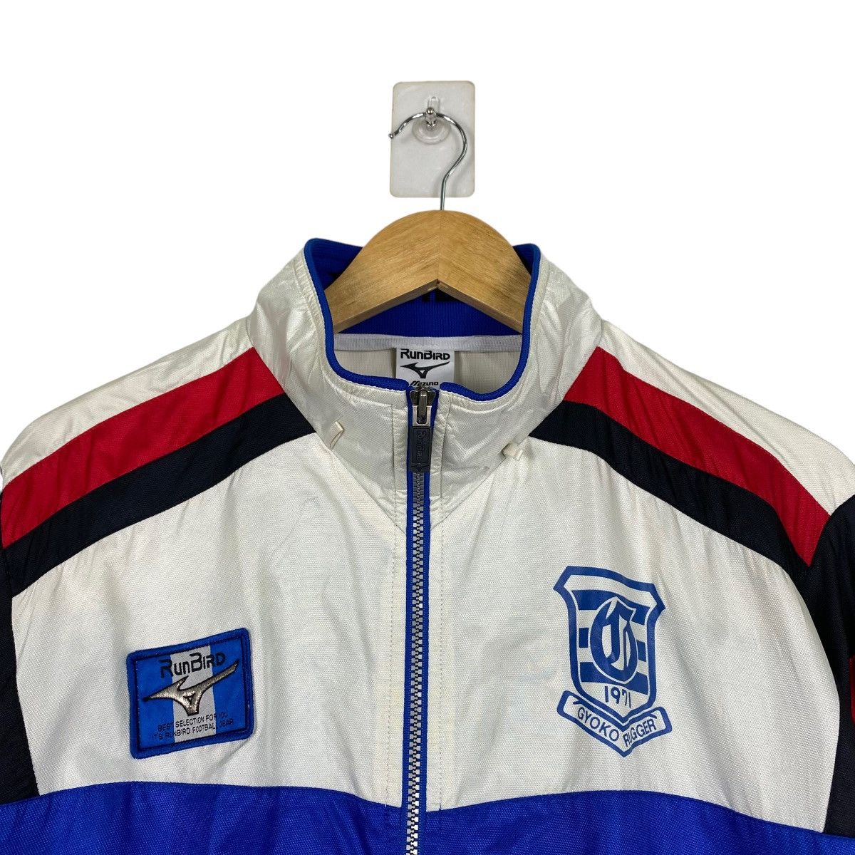 Japanese Brand Vintage Runbird Mizuno Made In Japan Colour Block Jacket Size US M / EU 48-50 / 2 - 9 Thumbnail
