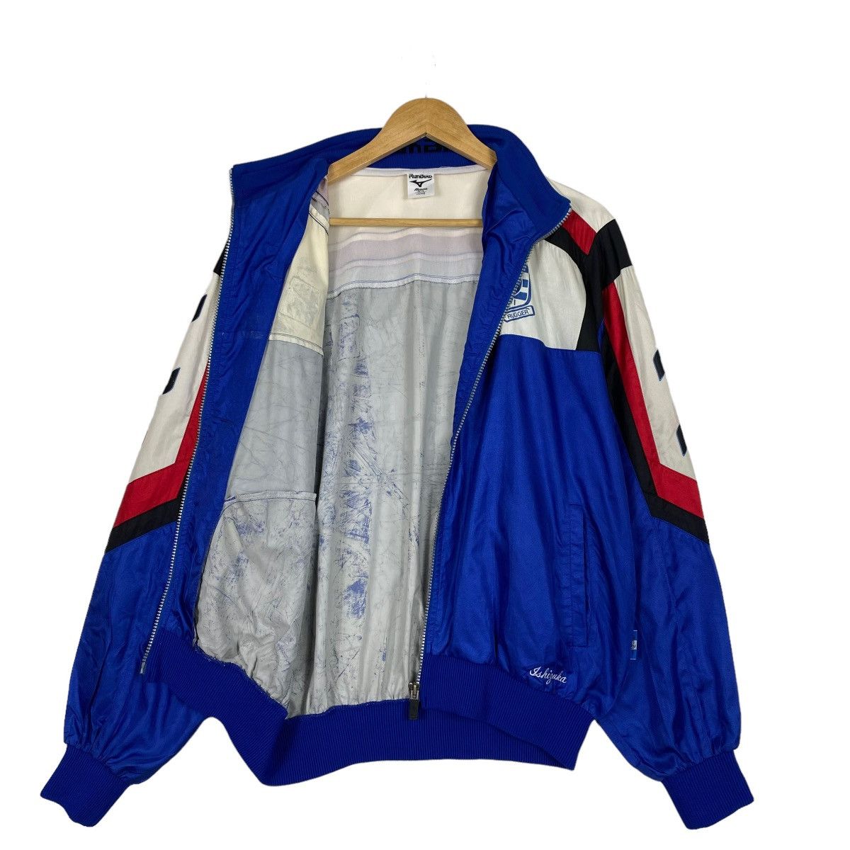 Japanese Brand Vintage Runbird Mizuno Made In Japan Colour Block Jacket Size US M / EU 48-50 / 2 - 10 Thumbnail