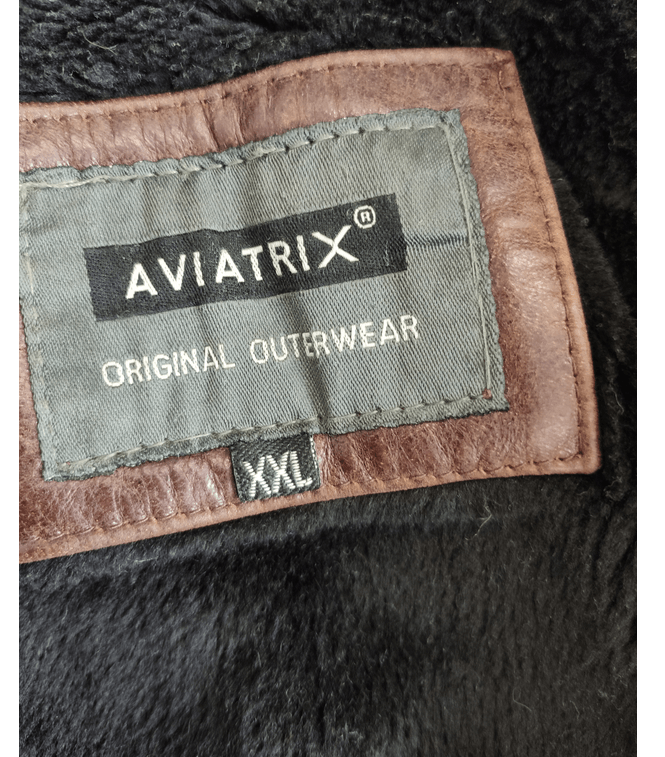 Aviatrix Pilot Leather jacket vintage size XXL