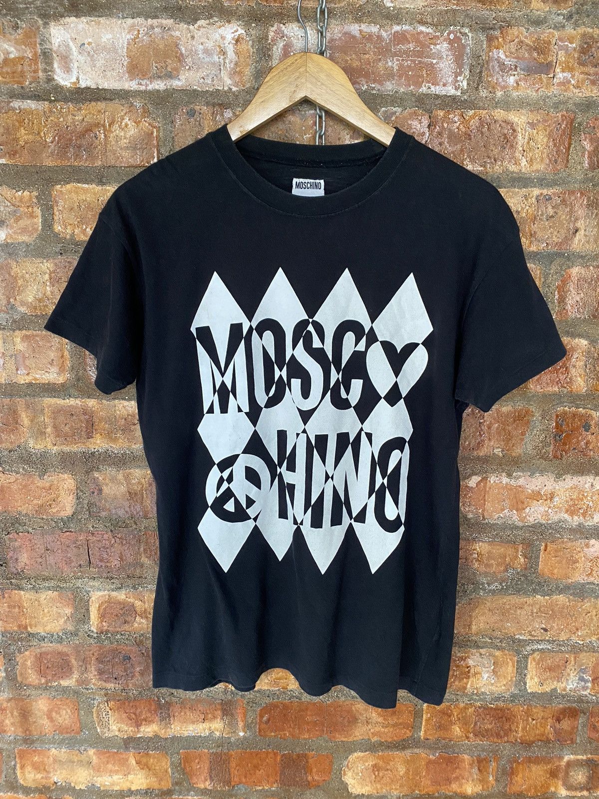 Moschino × Vintage 90s Iconic Diamonds Logo Size US M / EU 48-50 / 2 - 2 Thumbnail