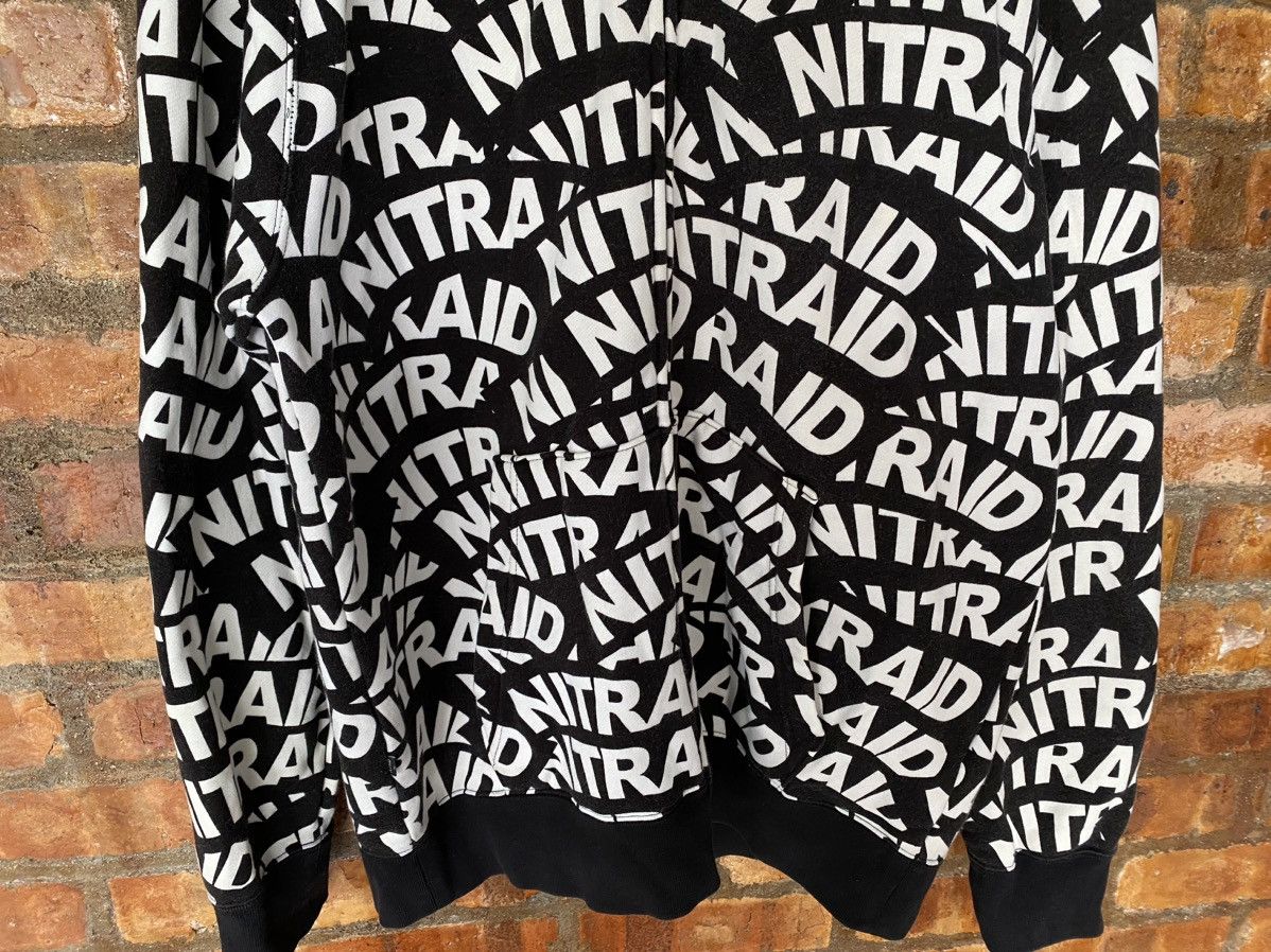 Nitraid Vtg Nitraid All over print logo hoodie Size US XL / EU 56 / 4 - 4 Thumbnail