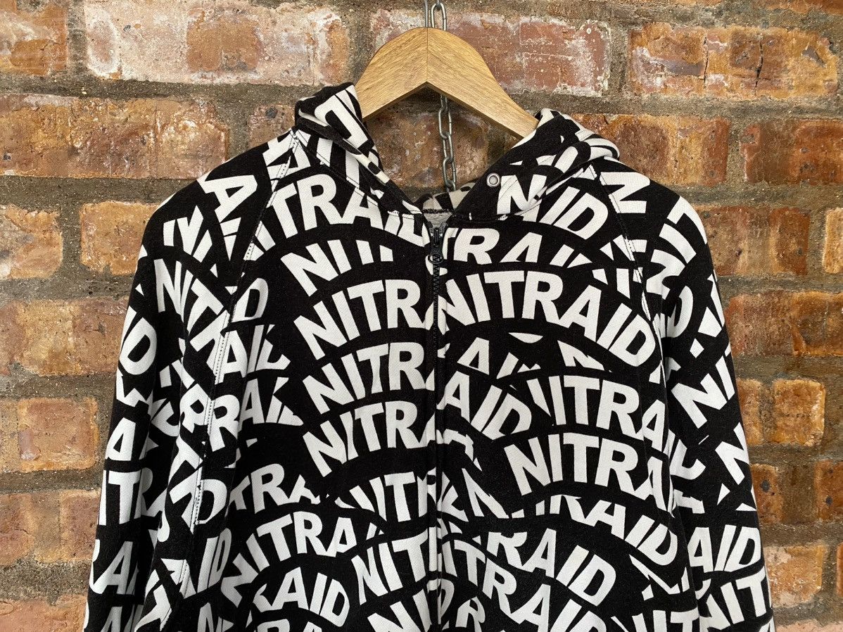 Nitraid Vtg Nitraid All over print logo hoodie Size US XL / EU 56 / 4 - 3 Thumbnail