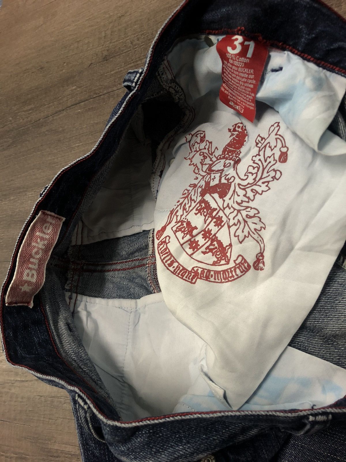 Buckler × Designer × Japanese Brand Buckler Denim Vintage Sexy Bastard Denim Jeans Size US 31 - 22 Thumbnail