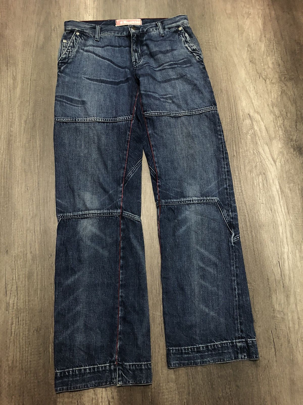 Buckler × Designer × Japanese Brand Buckler Denim Vintage Sexy Bastard Denim Jeans Size US 31 - 2 Thumbnail
