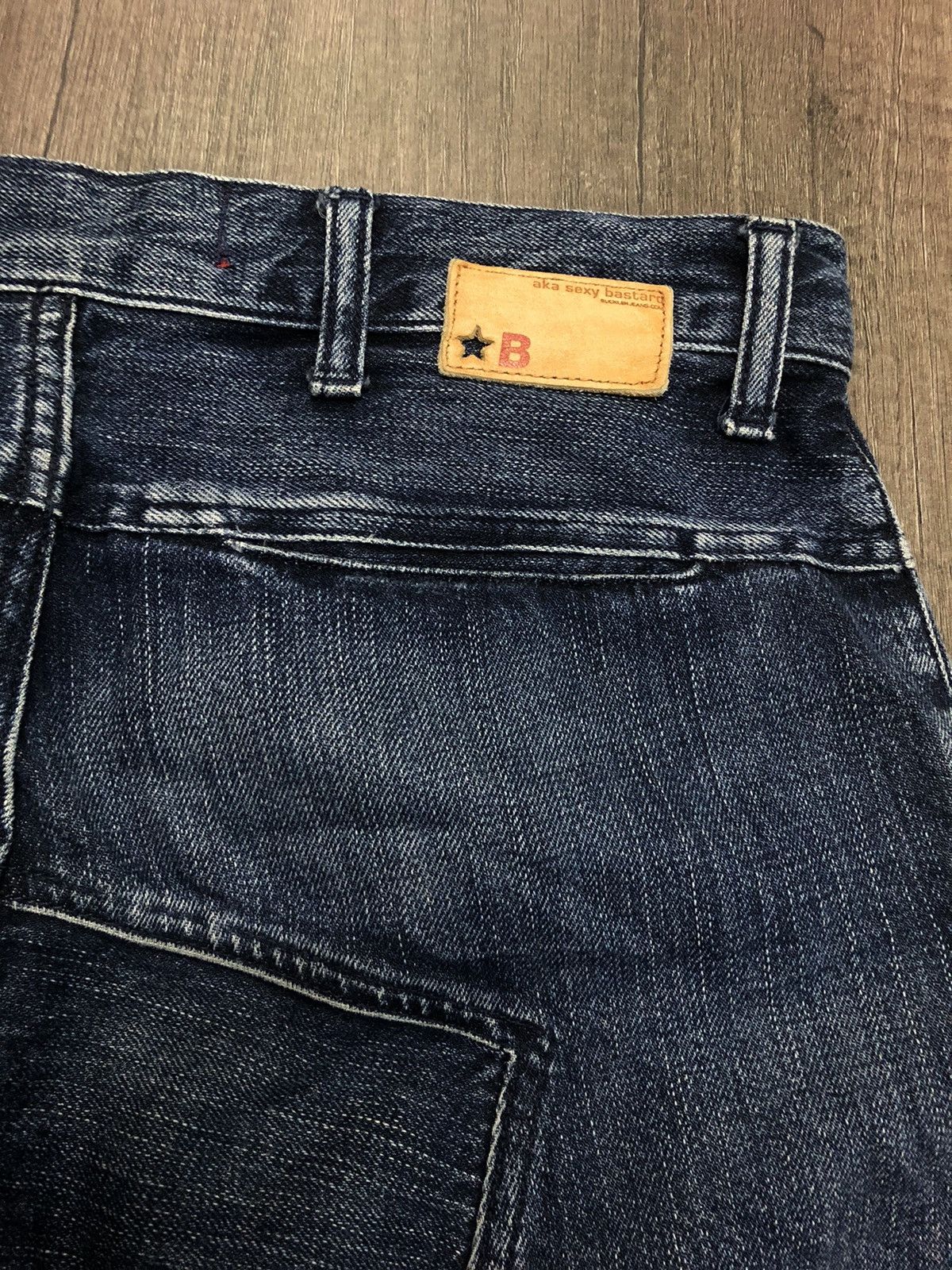 Buckler × Designer × Japanese Brand Buckler Denim Vintage Sexy Bastard Denim Jeans Size US 31 - 7 Thumbnail