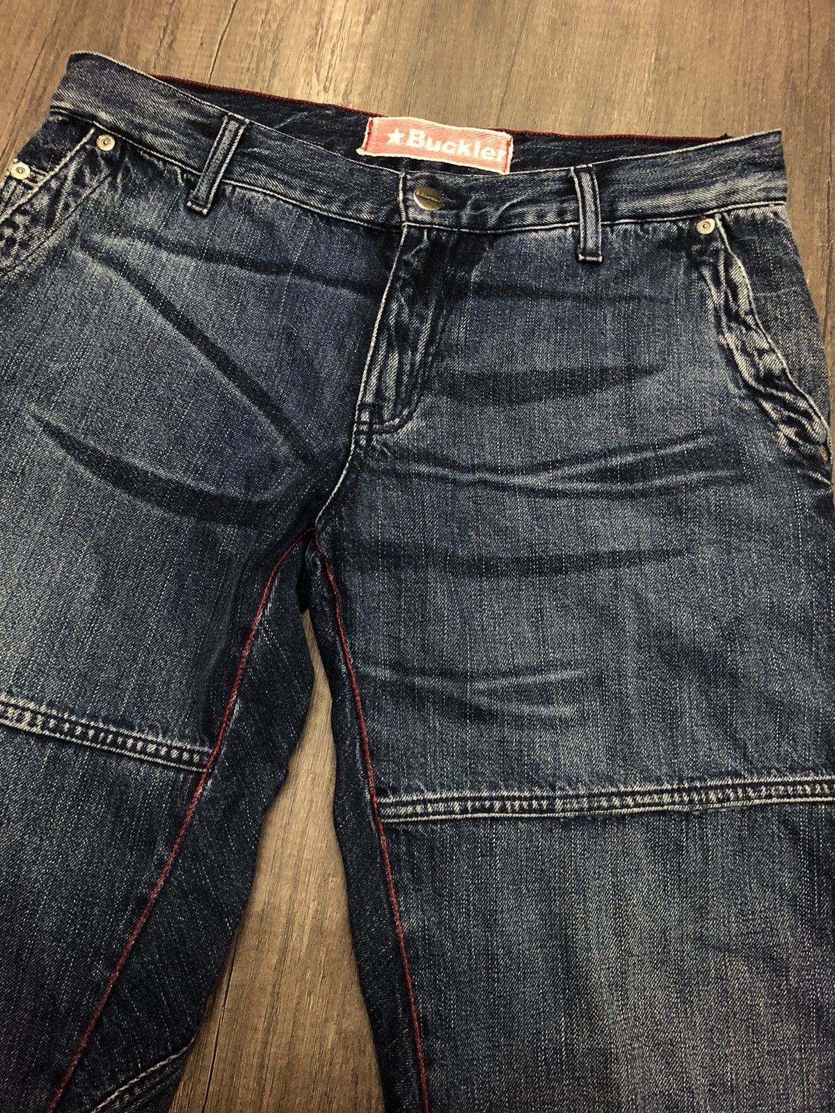 Buckler × Designer × Japanese Brand Buckler Denim Vintage Sexy Bastard Denim Jeans Size US 31 - 6 Thumbnail