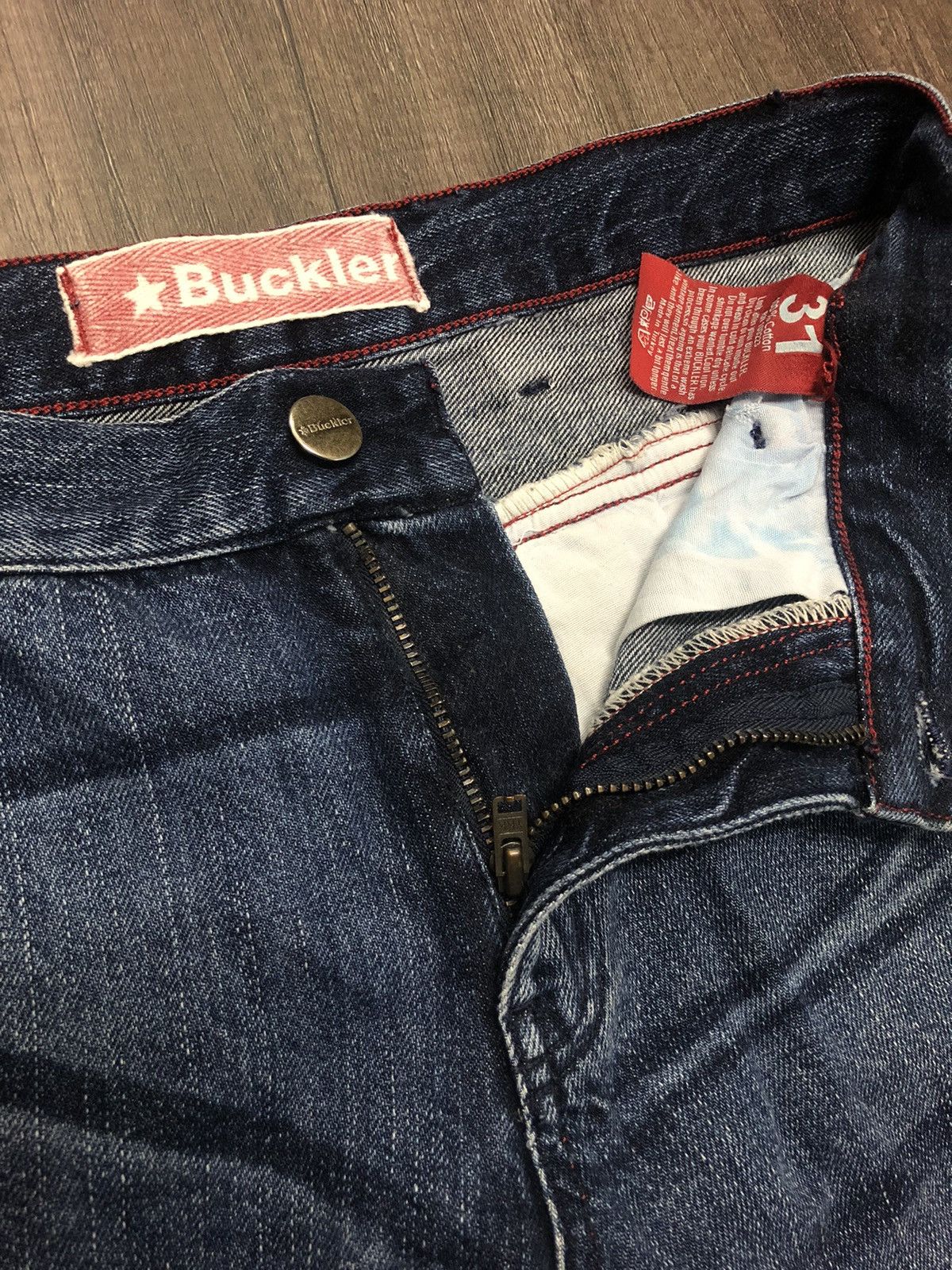 Buckler × Designer × Japanese Brand Buckler Denim Vintage Sexy Bastard Denim Jeans Size US 31 - 18 Thumbnail