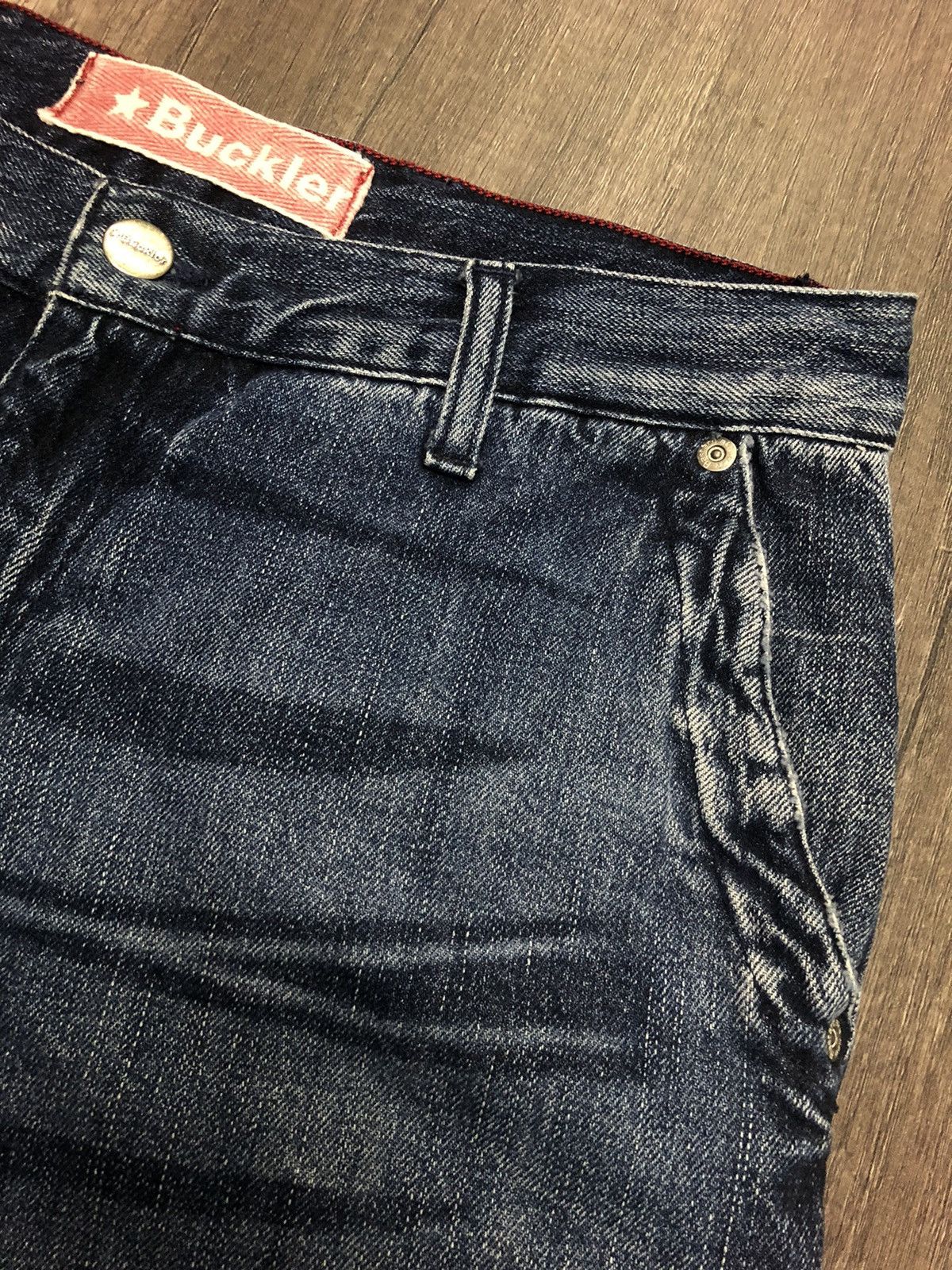 Buckler × Designer × Japanese Brand Buckler Denim Vintage Sexy Bastard Denim Jeans Size US 31 - 16 Thumbnail