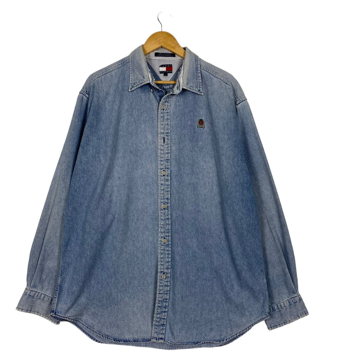 Vintage 90s Tommy Hilfiger Denim Button Shirts