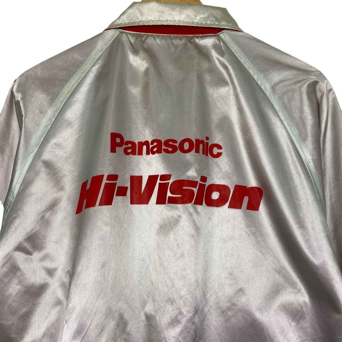 Japanese Brand Vintage Panasonic Hi-Vision Big Logo Button Varsity Jacket Size US XL / EU 56 / 4 - 2 Thumbnail