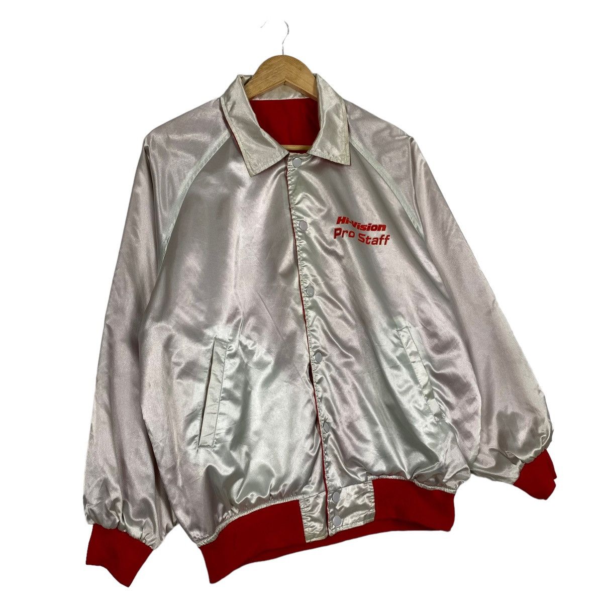 Japanese Brand Vintage Panasonic Hi-Vision Big Logo Button Varsity Jacket Size US XL / EU 56 / 4 - 5 Thumbnail