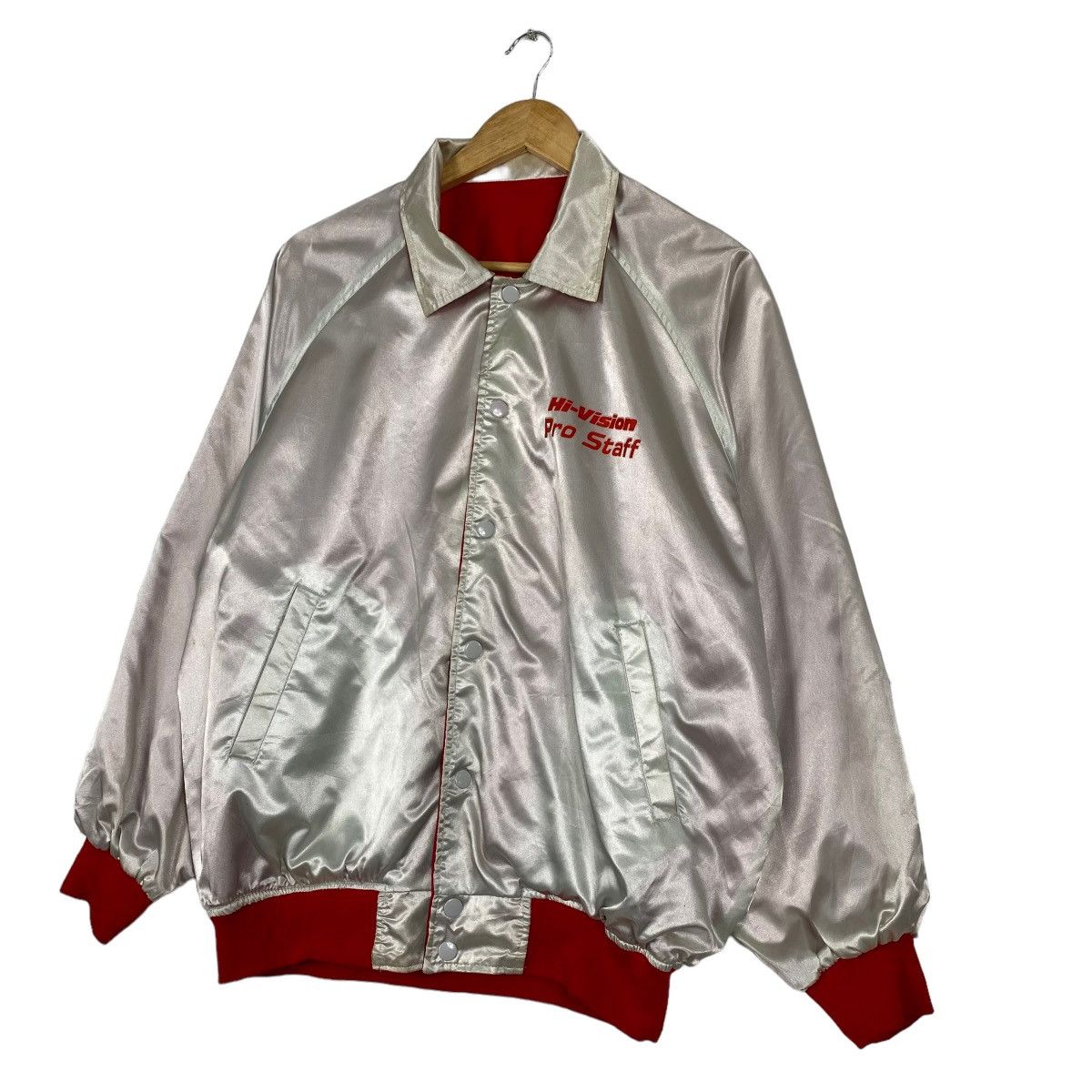 Japanese Brand Vintage Panasonic Hi-Vision Big Logo Button Varsity Jacket Size US XL / EU 56 / 4 - 4 Thumbnail