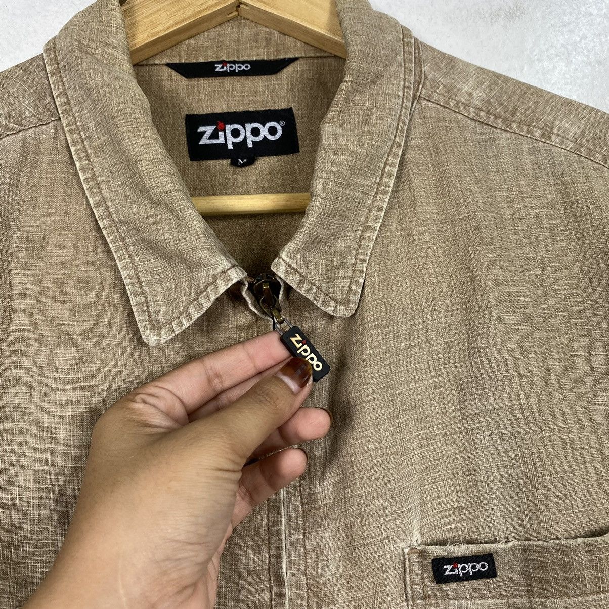 Japanese Brand Vintage 90s Zippo Shortsleeve Zipper Jacket Size US XL / EU 56 / 4 - 6 Thumbnail