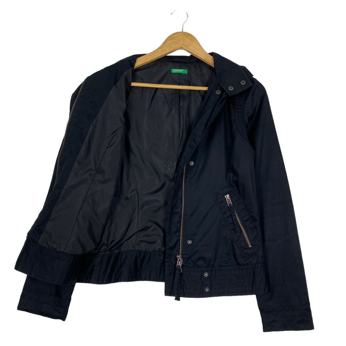 United Colors Of Benetton United Colors Of Benetton Trucker Zipper Cropped Jacket Size US S / EU 44-46 / 1 - 1 Thumbnail