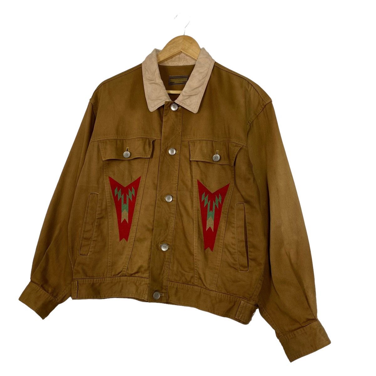 Japanese Brand Vintage 90’s Five Pockets Navajo Native Button Jacket Size US S / EU 44-46 / 1 - 2 Thumbnail