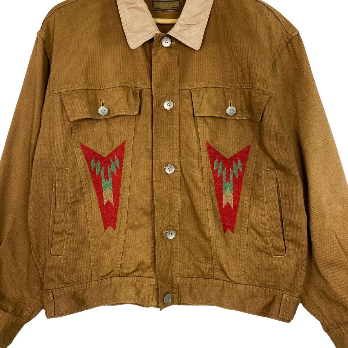Japanese Brand Vintage 90’s Five Pockets Navajo Native Button Jacket Size US S / EU 44-46 / 1 - 4 Thumbnail