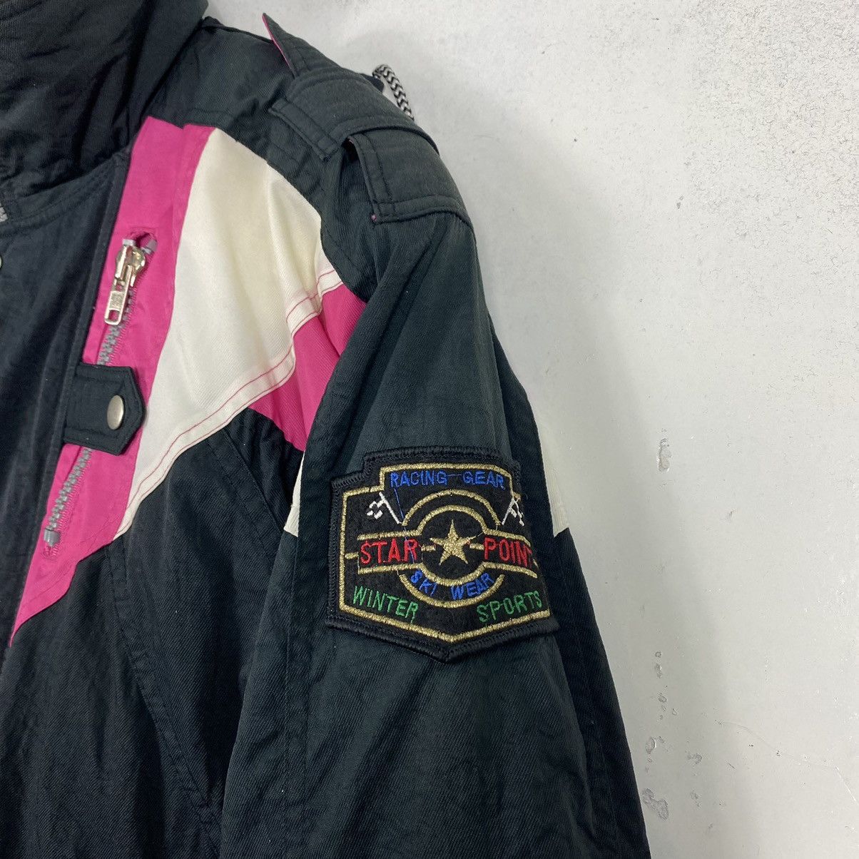 Japanese Brand Vintage 90’s Star Points Multicolour Ski Jacket Size US M / EU 48-50 / 2 - 8 Thumbnail