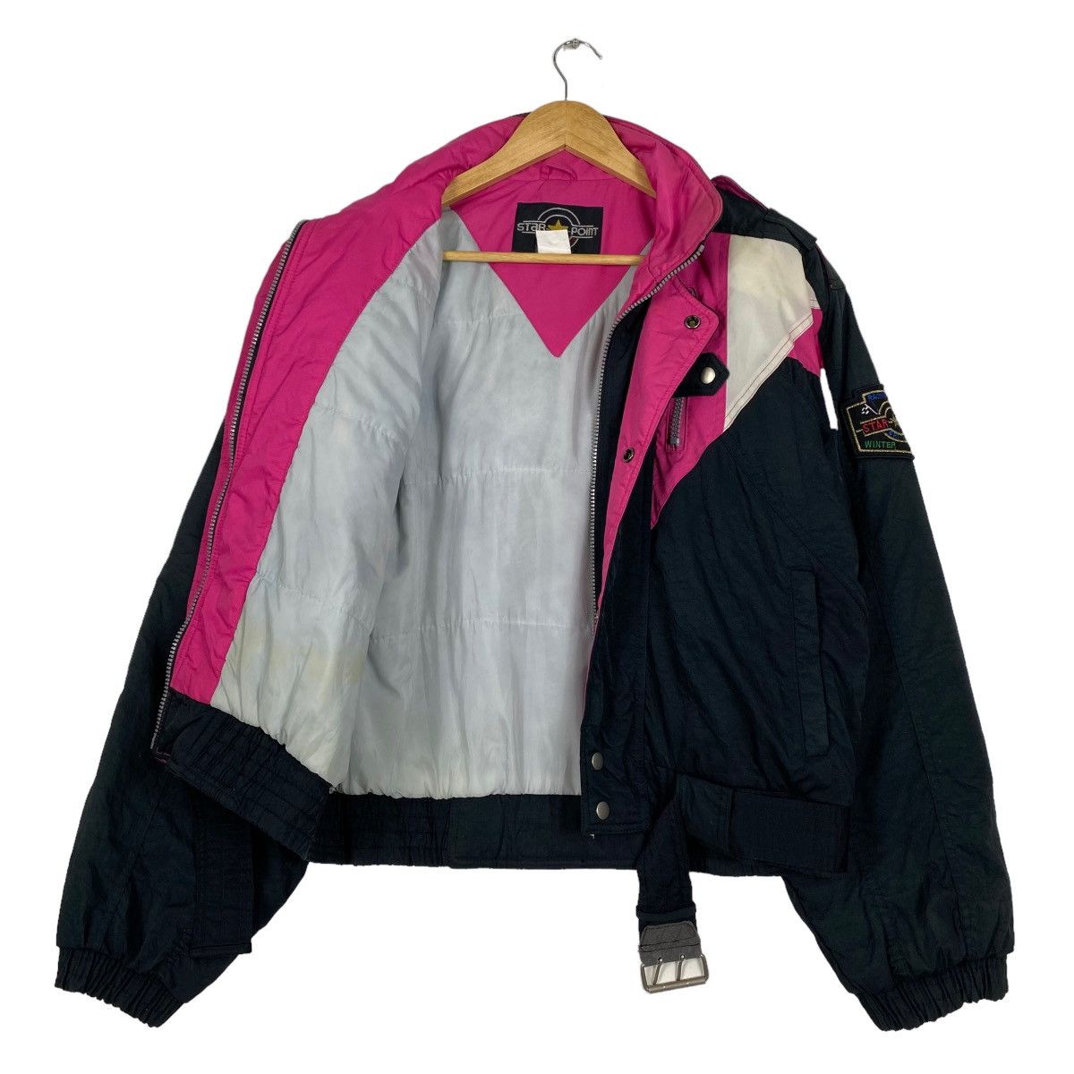 Japanese Brand Vintage 90’s Star Points Multicolour Ski Jacket Size US M / EU 48-50 / 2 - 1 Thumbnail