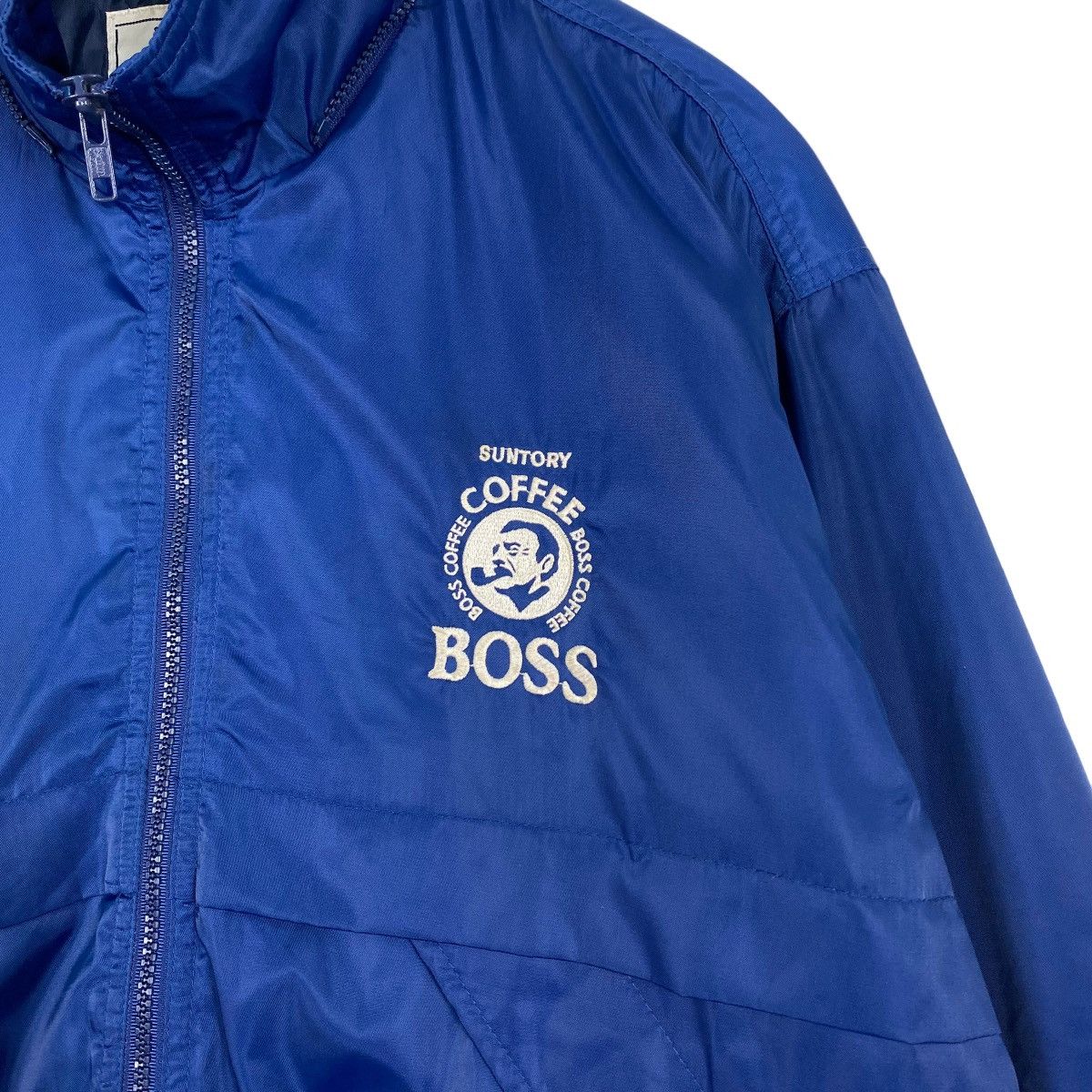 Japanese Brand × Vintage Vintage 90's Suntory Boss Coffee Small Logo Zipper Jacket Size US M / EU 48-50 / 2 - 7 Thumbnail