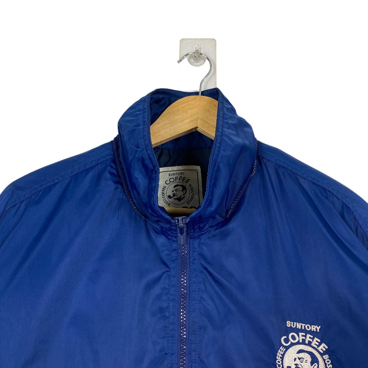 Japanese Brand × Vintage Vintage 90's Suntory Boss Coffee Small Logo Zipper Jacket Size US M / EU 48-50 / 2 - 5 Thumbnail