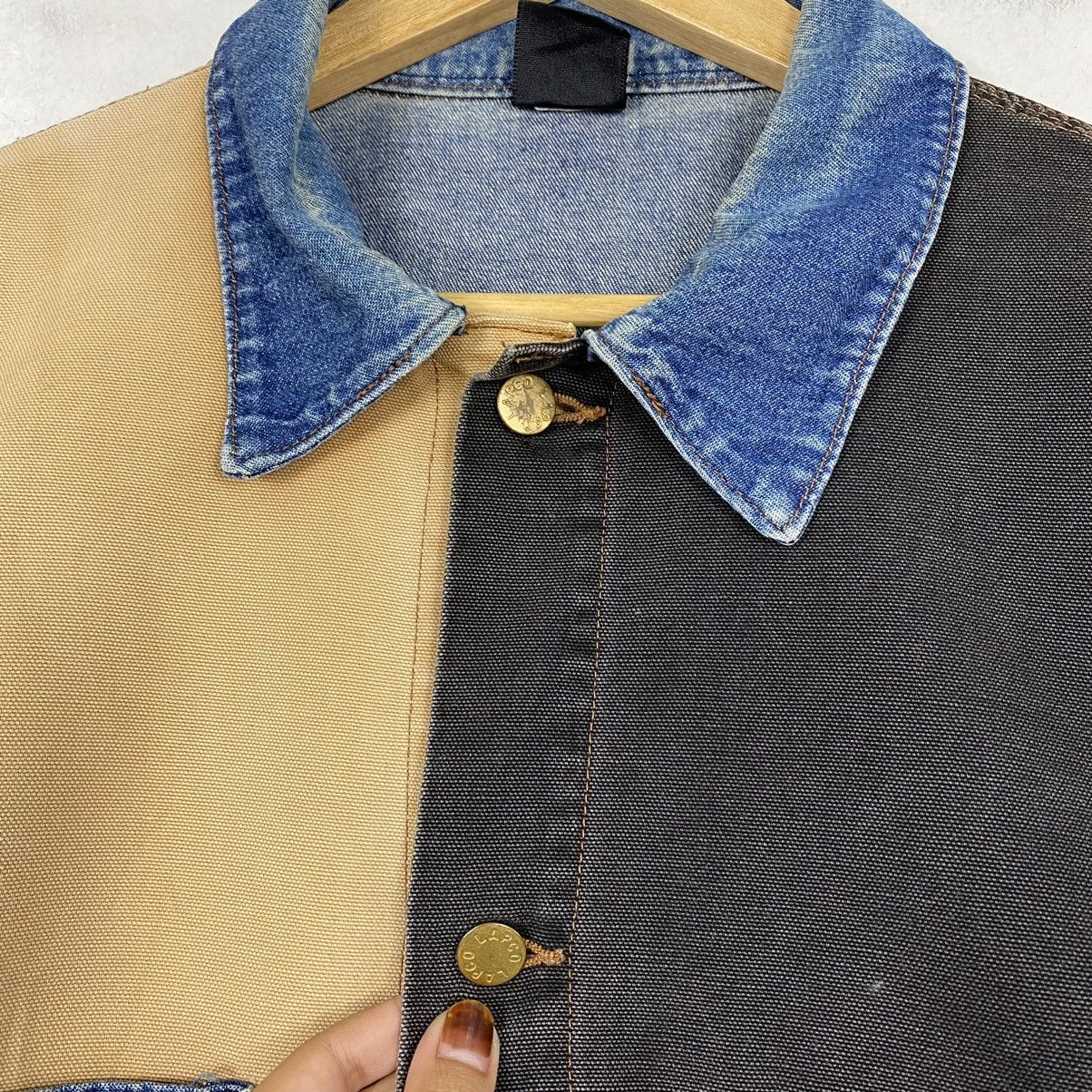 Japanese Brand Vintage 90s Lapco Work Wear Chore Denim Jacket Size US M / EU 48-50 / 2 - 9 Thumbnail