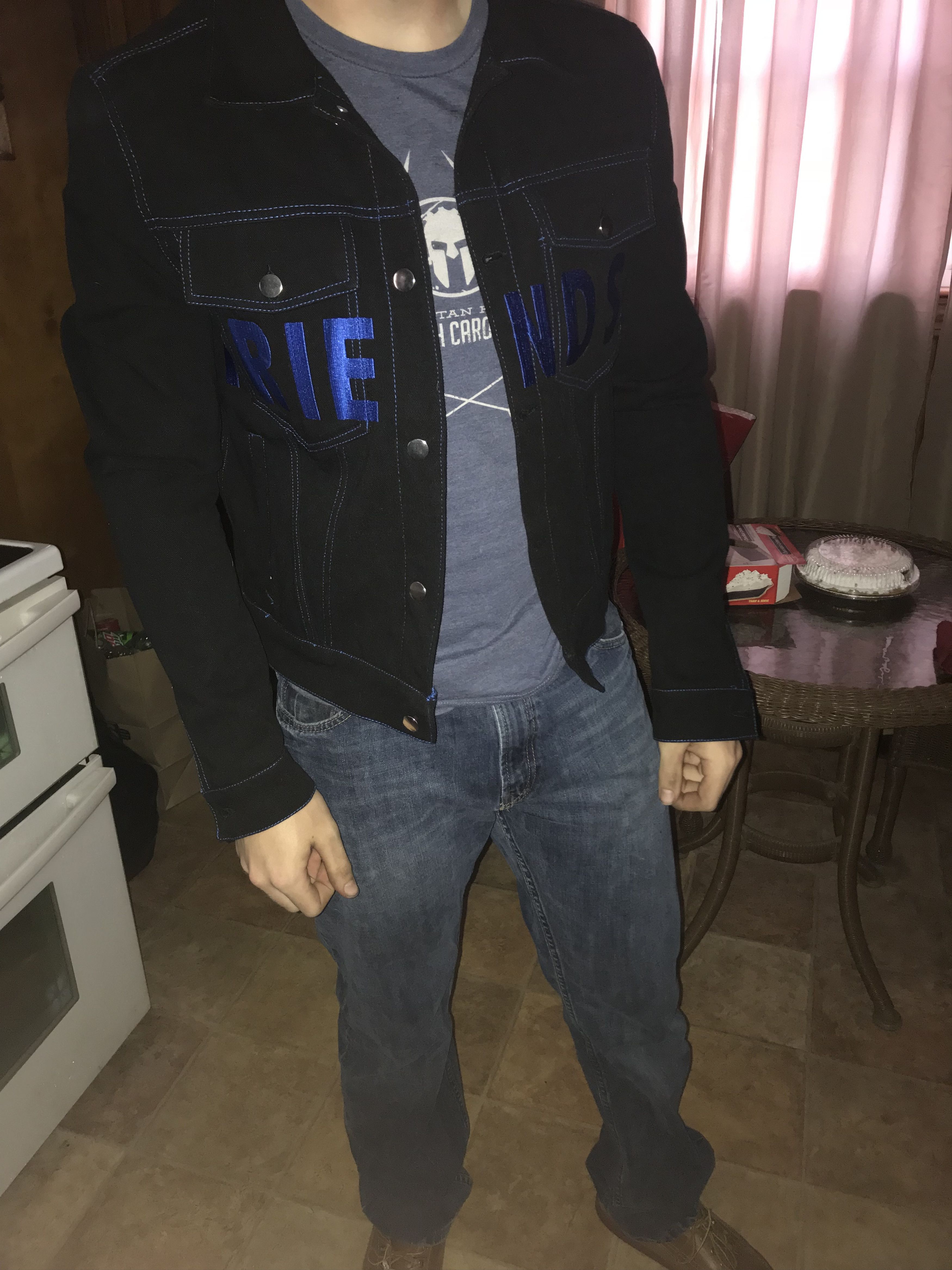 Vlone Vlone FRIENDS Blue DENIM JACKET | Grailed 