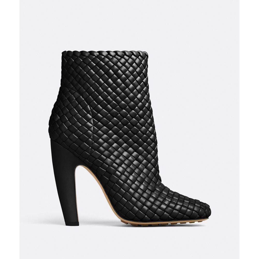 BOTTEGA VENETA LEATHER ANKLE BOOTS SIZE 36