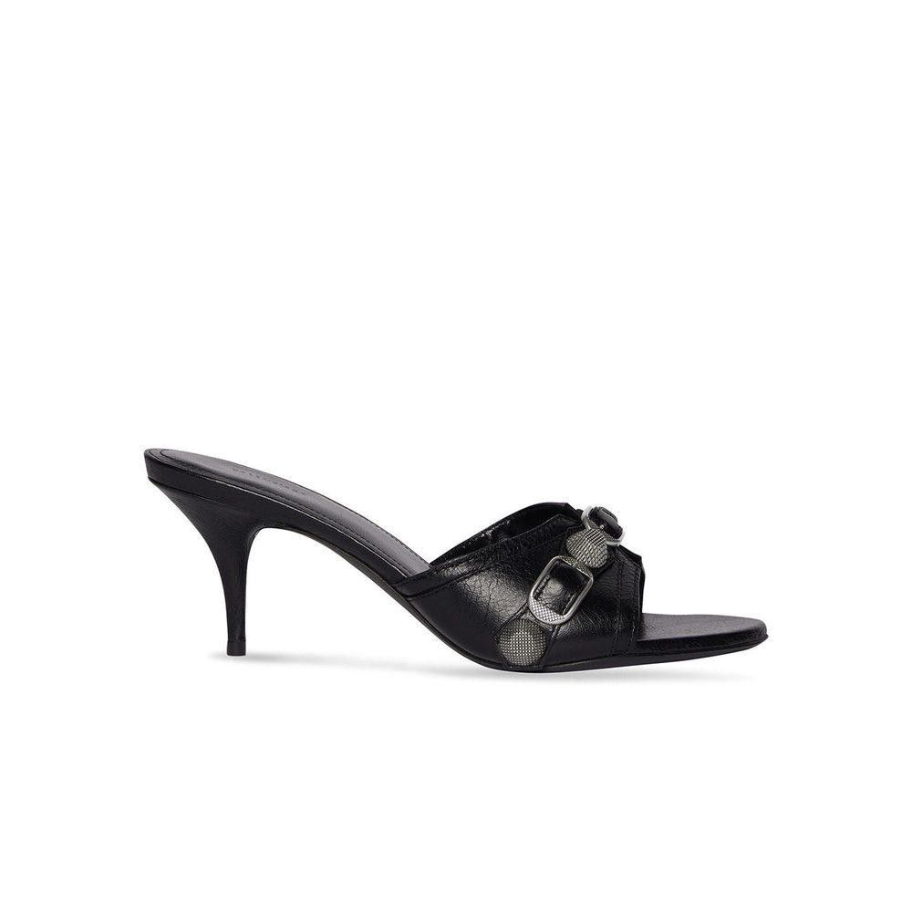 BALENCIAGA LEATHER HEEL SANDAL SIZE 36