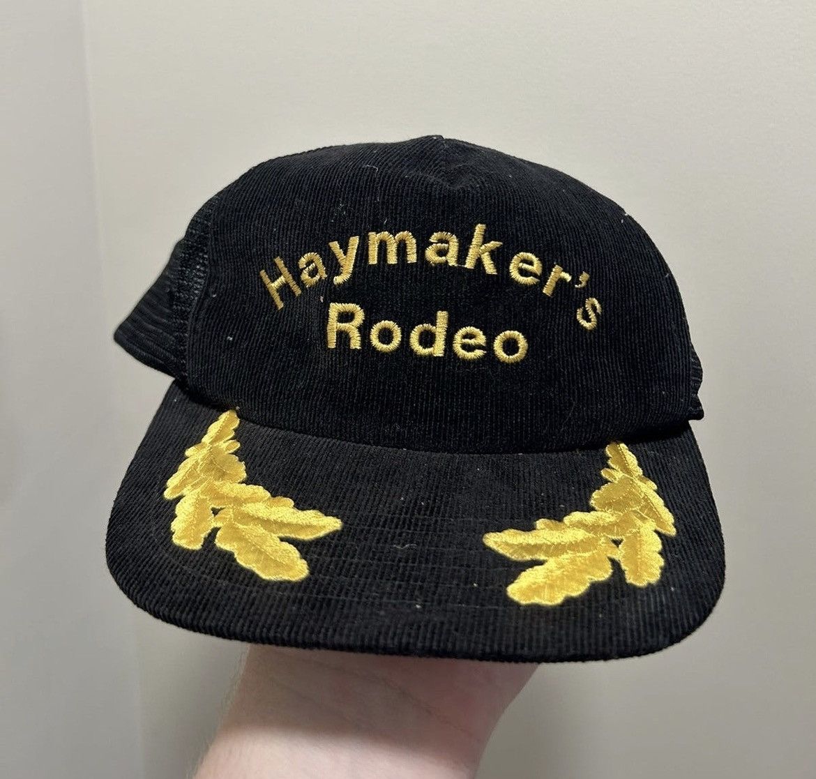 Vintage Crazy Vintage 1980s Corduroy Trucker Hat Haymaker Rodeo | Grailed