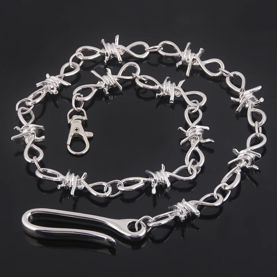 Jewelry Chunky barbed wire pants chain Size ONE SIZE - 2 Thumbnail