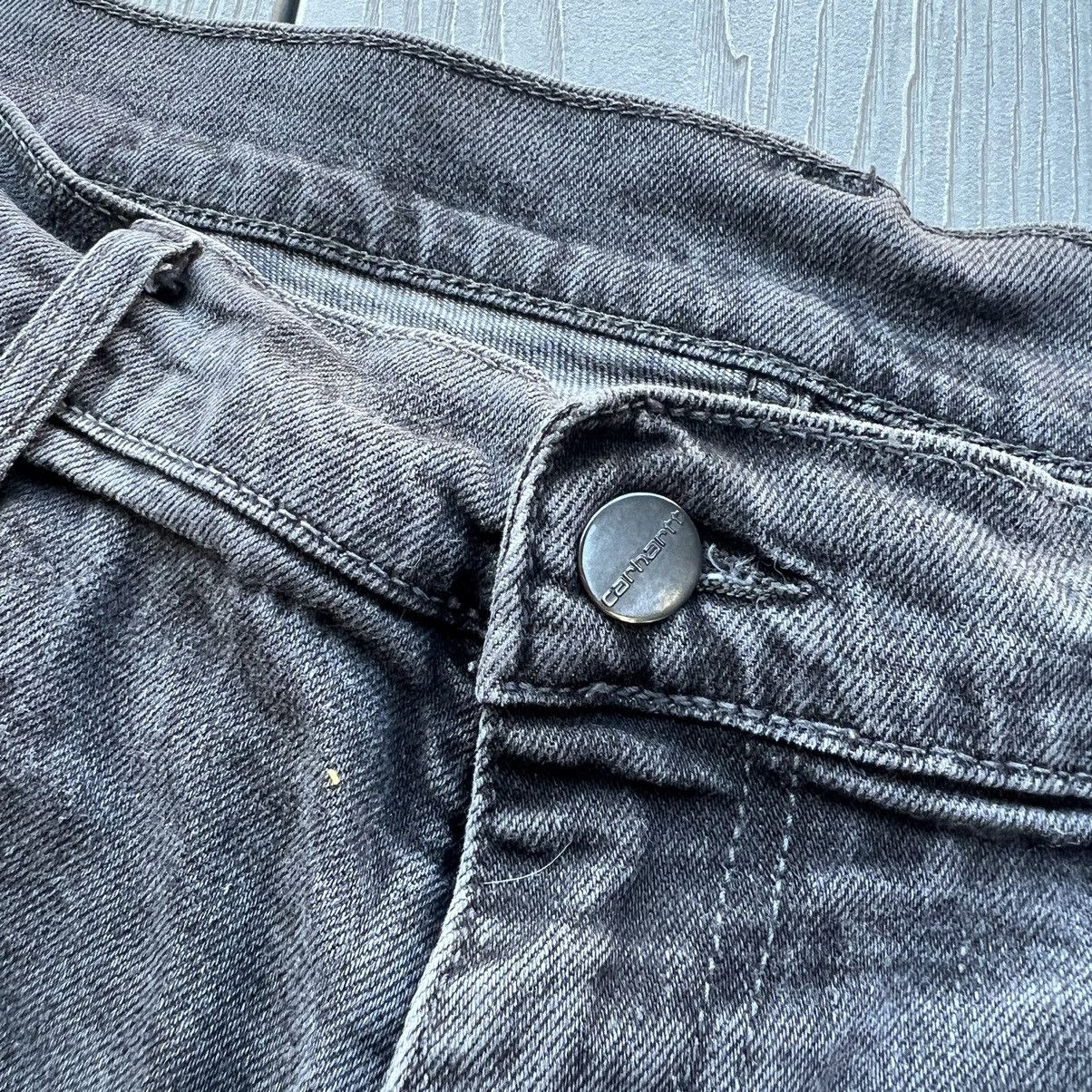 Carhartt × Vintage Carhartt WIP Sonic Pant Grey Washed Jeans 33x32 Size US 33 - 8 Thumbnail