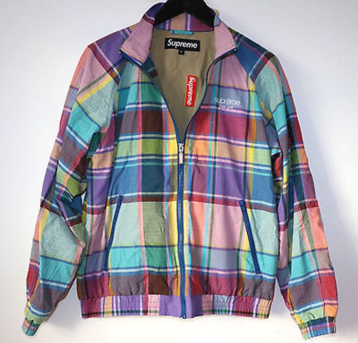 Supreme madras track store jacket