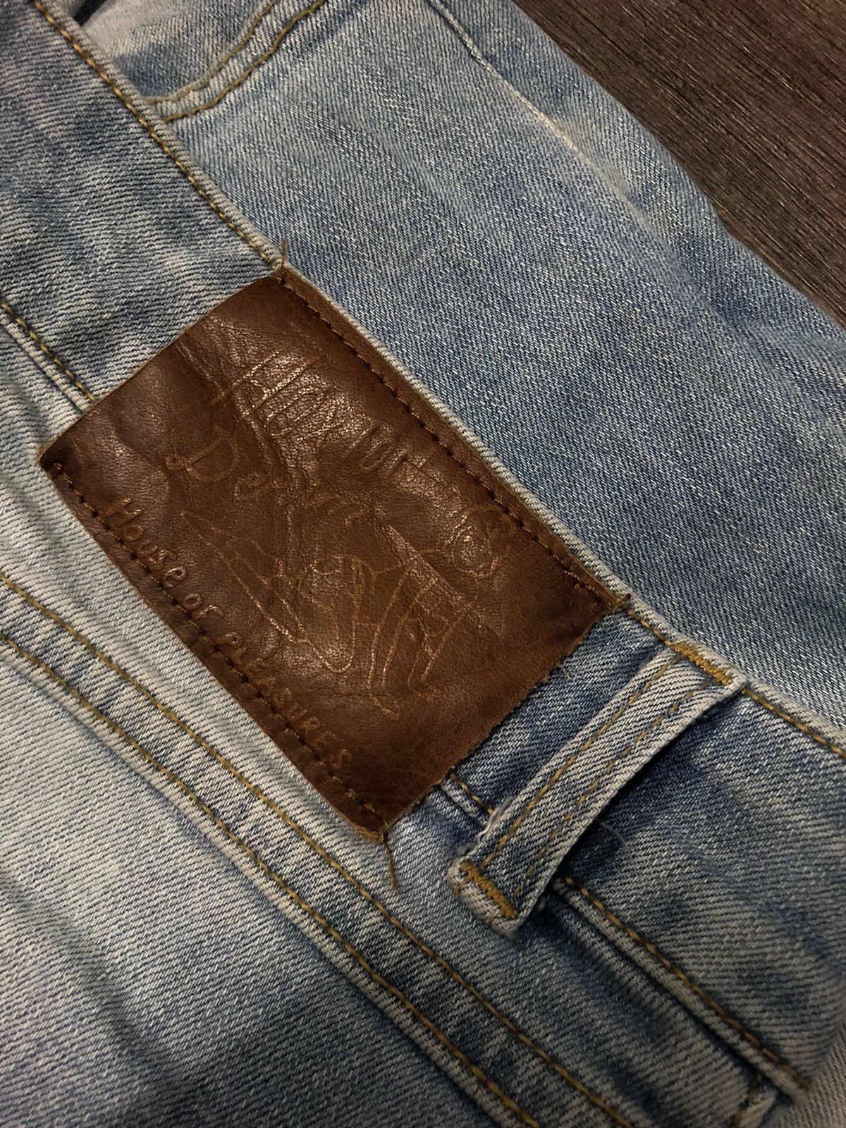 Designer × Vintage Hoxton Denim House of Pleasures Unisex Jeans Size US 31 - 6 Thumbnail
