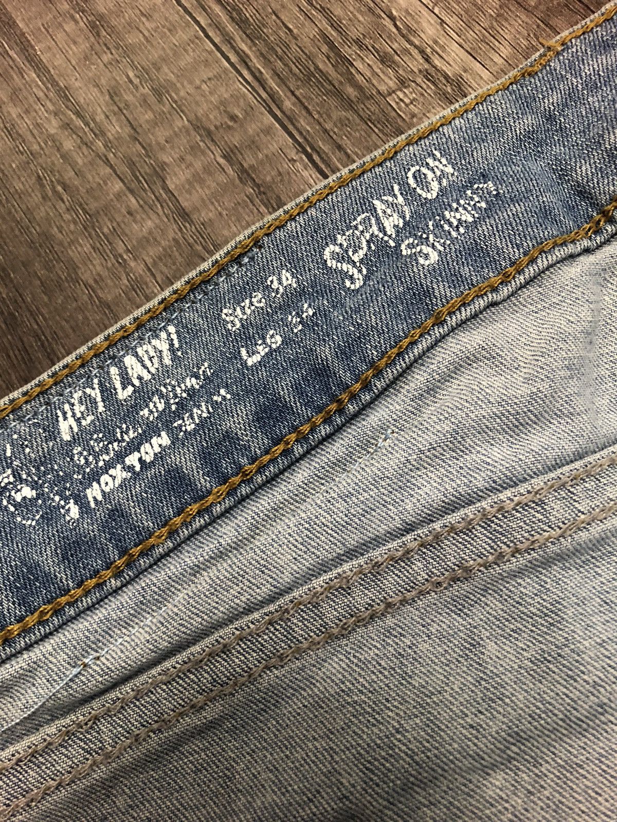 Designer × Vintage Hoxton Denim House of Pleasures Unisex Jeans Size US 31 - 19 Thumbnail