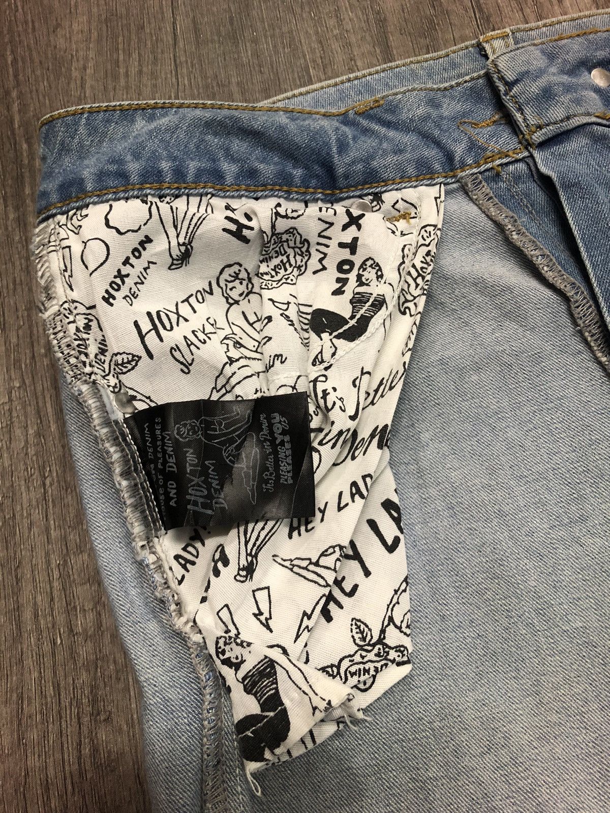Designer × Vintage Hoxton Denim House of Pleasures Unisex Jeans Size US 31 - 15 Thumbnail