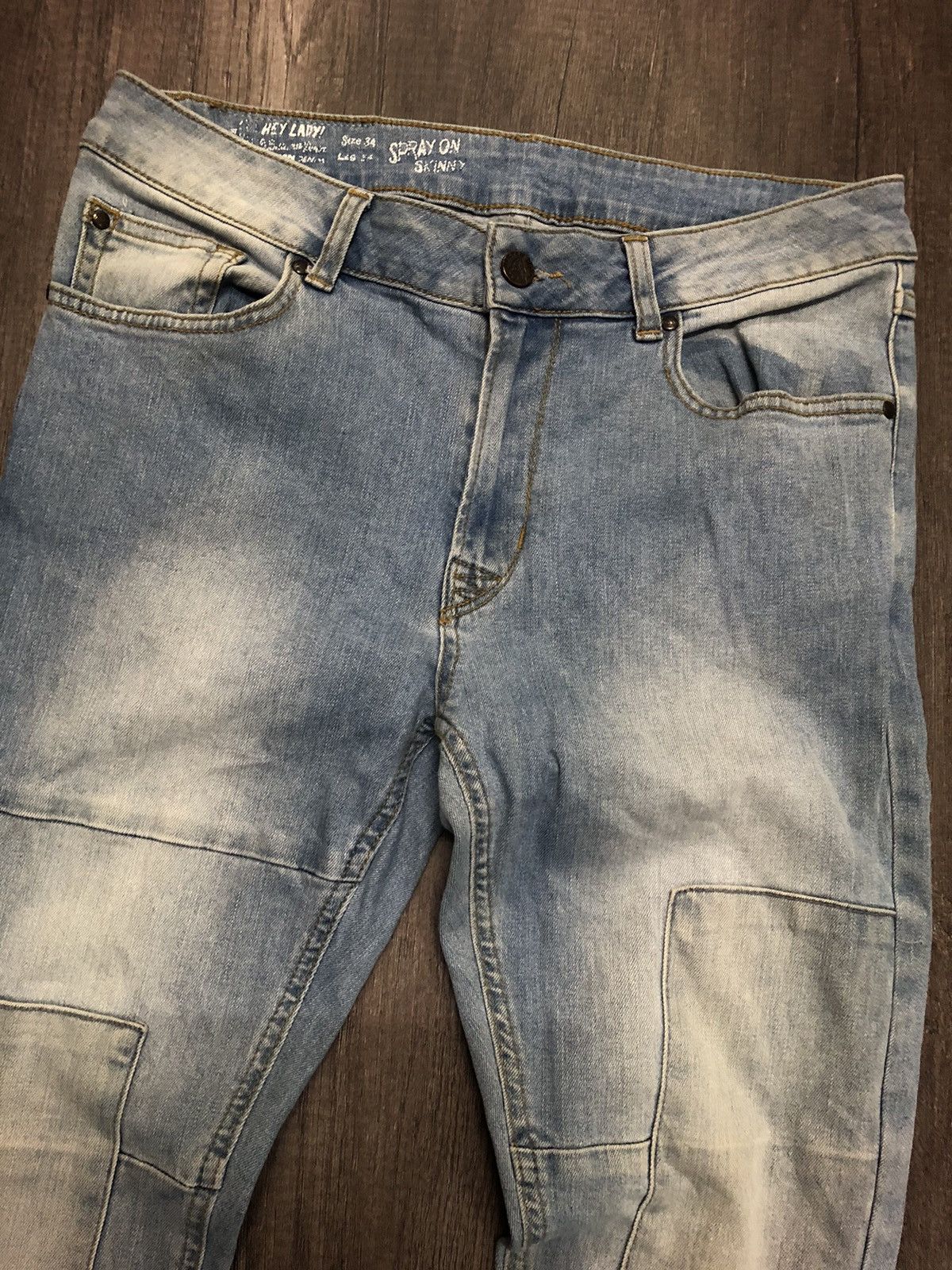 Designer × Vintage Hoxton Denim House of Pleasures Unisex Jeans Size US 31 - 2 Thumbnail