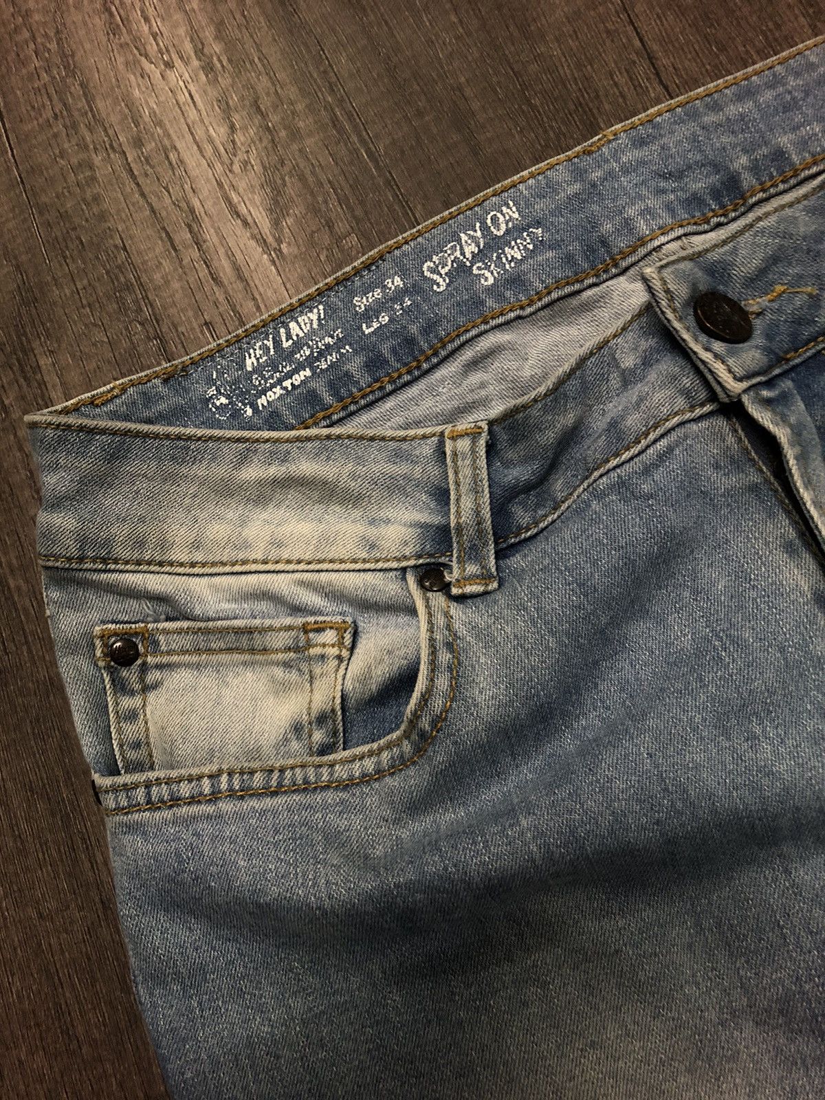 Designer × Vintage Hoxton Denim House of Pleasures Unisex Jeans Size US 31 - 7 Thumbnail