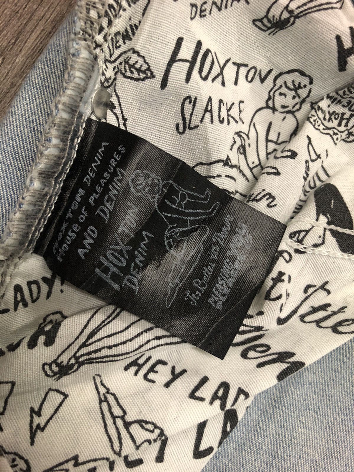 Designer × Vintage Hoxton Denim House of Pleasures Unisex Jeans Size US 31 - 10 Thumbnail